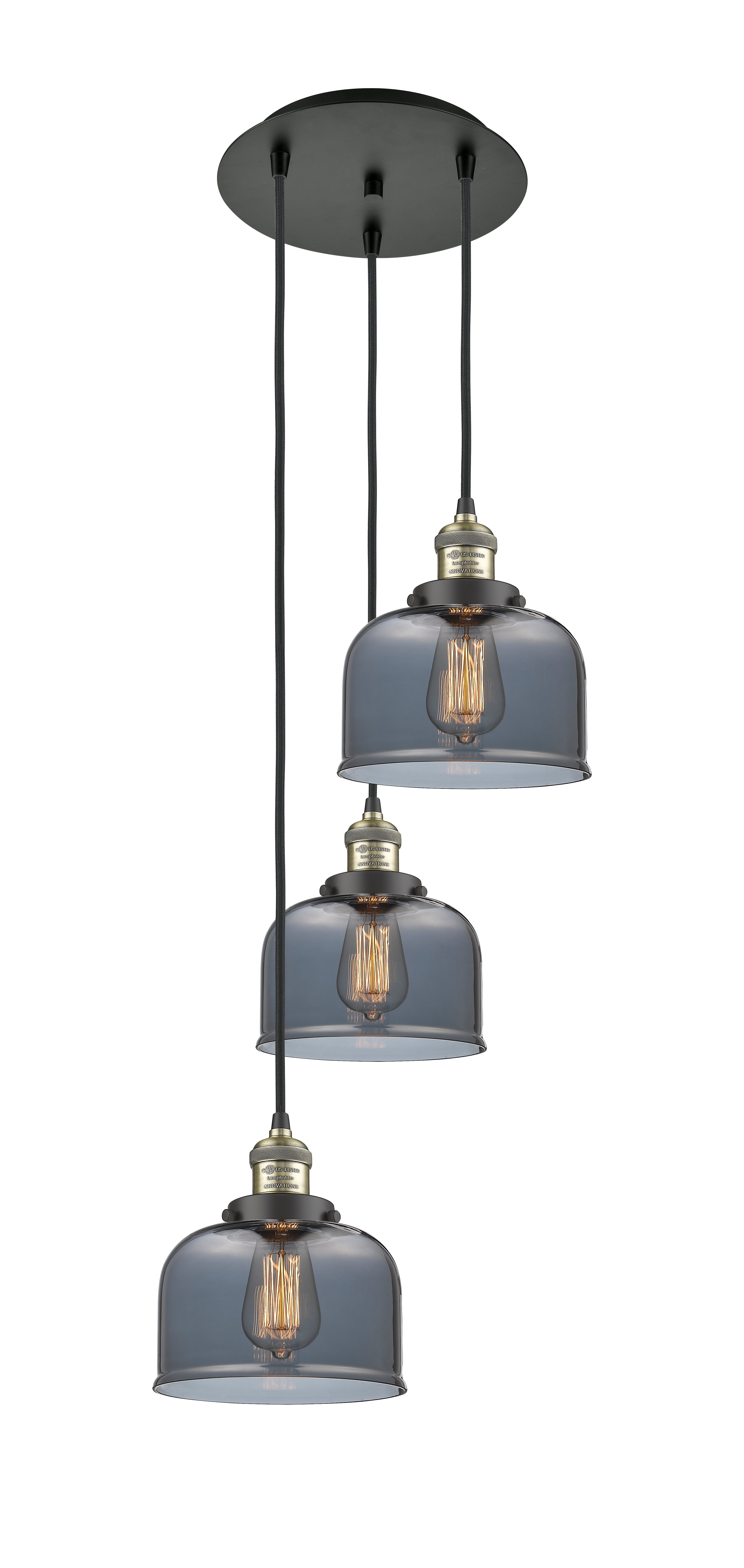 Franklin Restoration Multi Pendant Antique Brass
