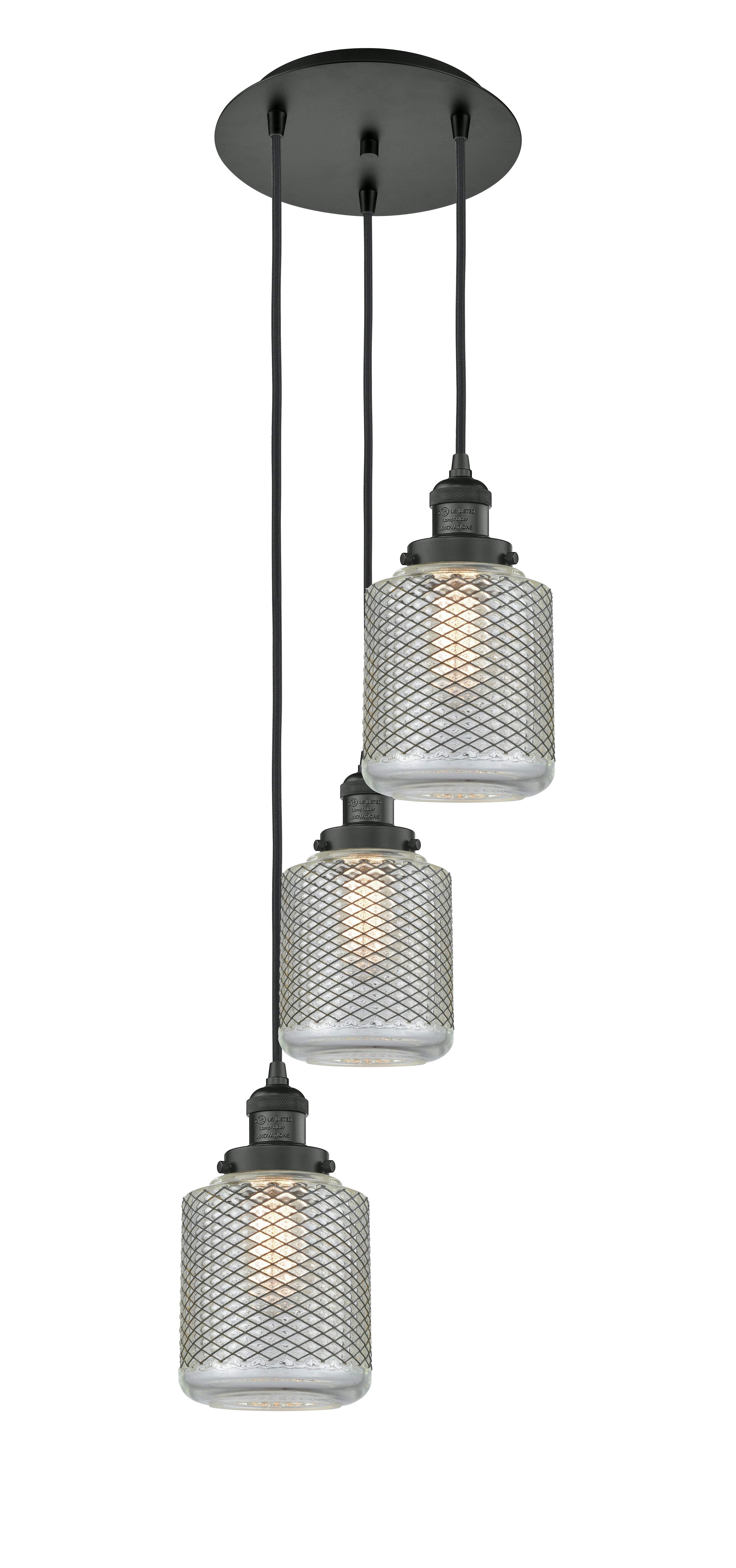 Franklin Restoration Multi Pendant Antique Brass