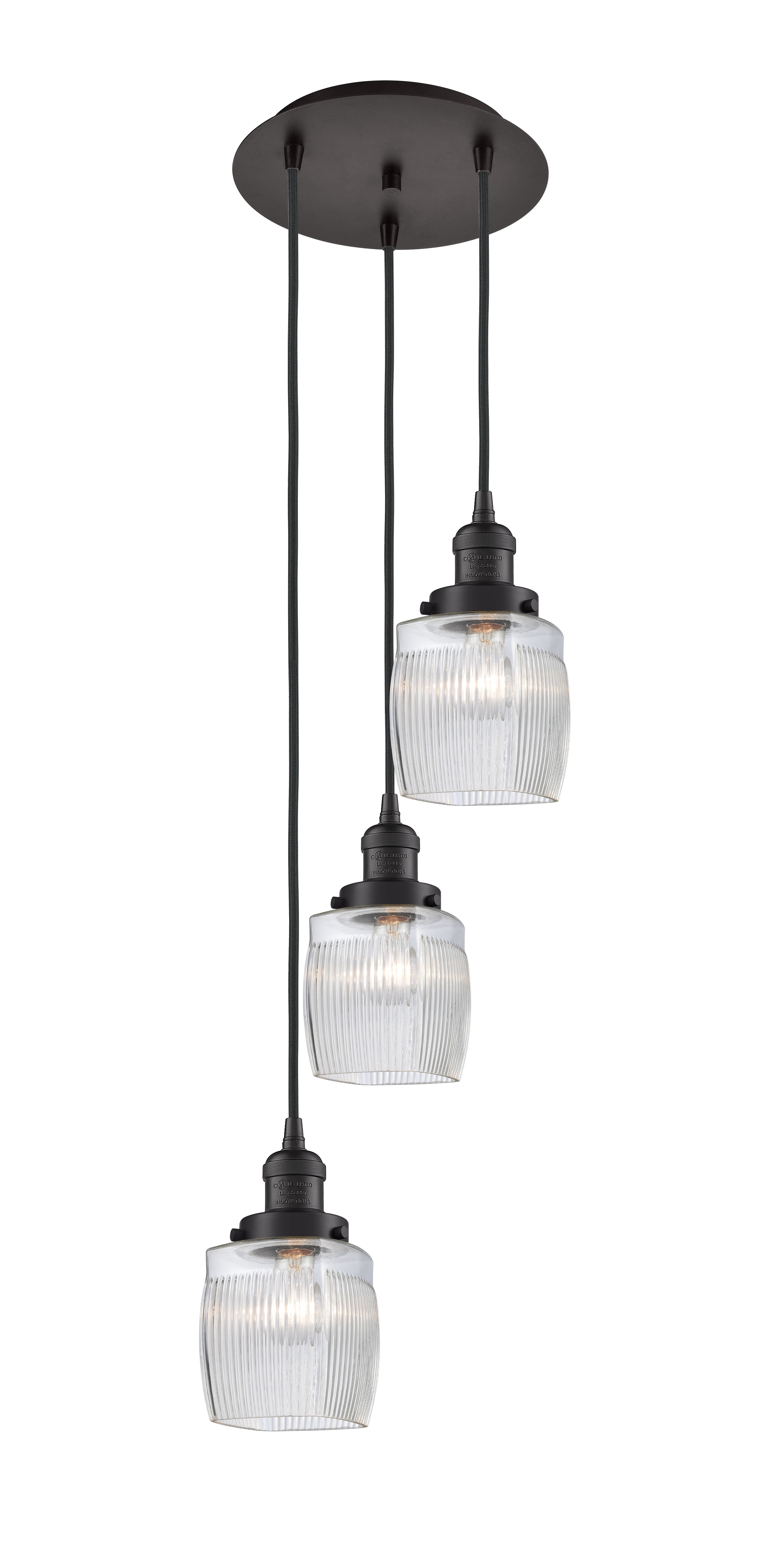 Franklin Restoration Multi Pendant Brass Steel