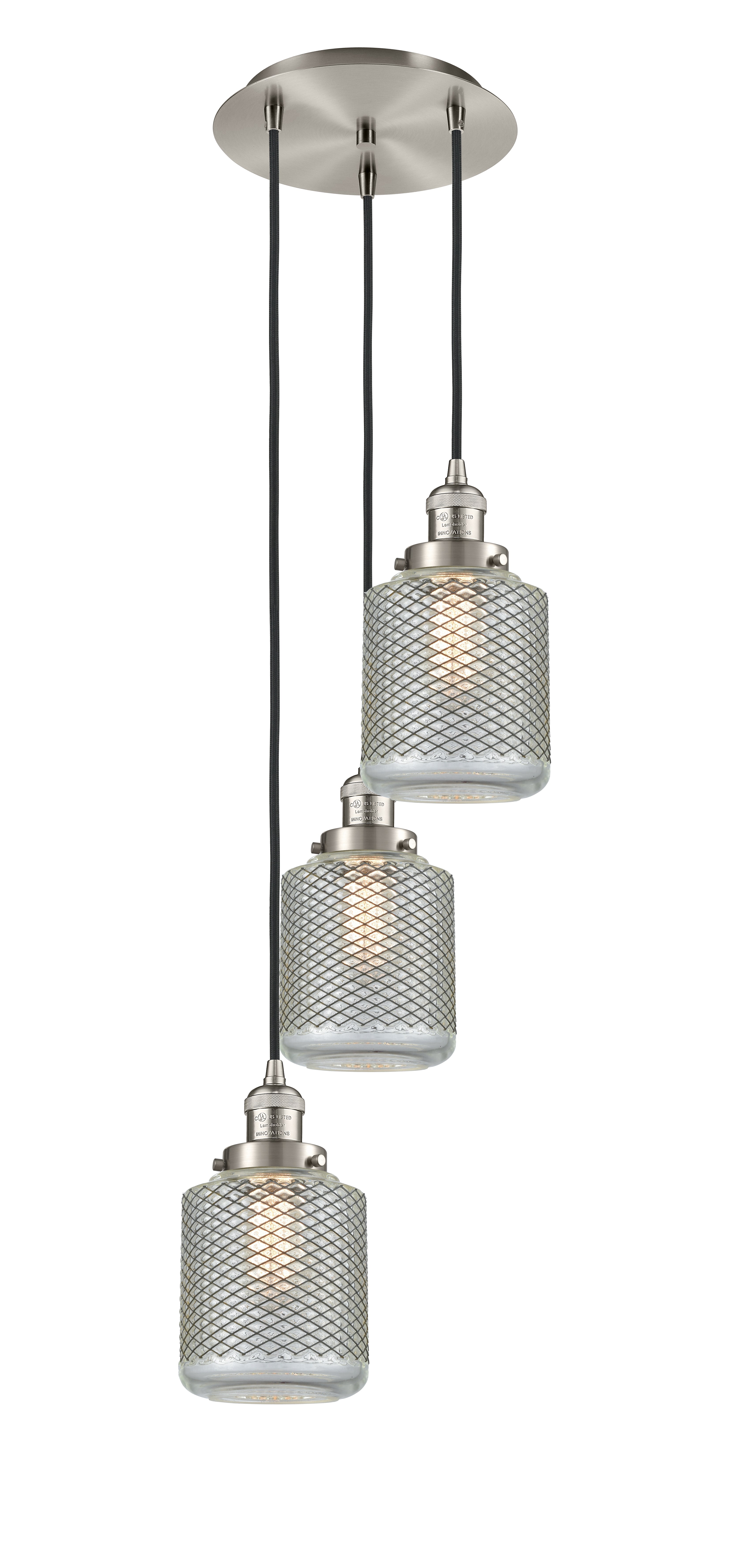 Franklin Restoration Multi Pendant Antique Brass