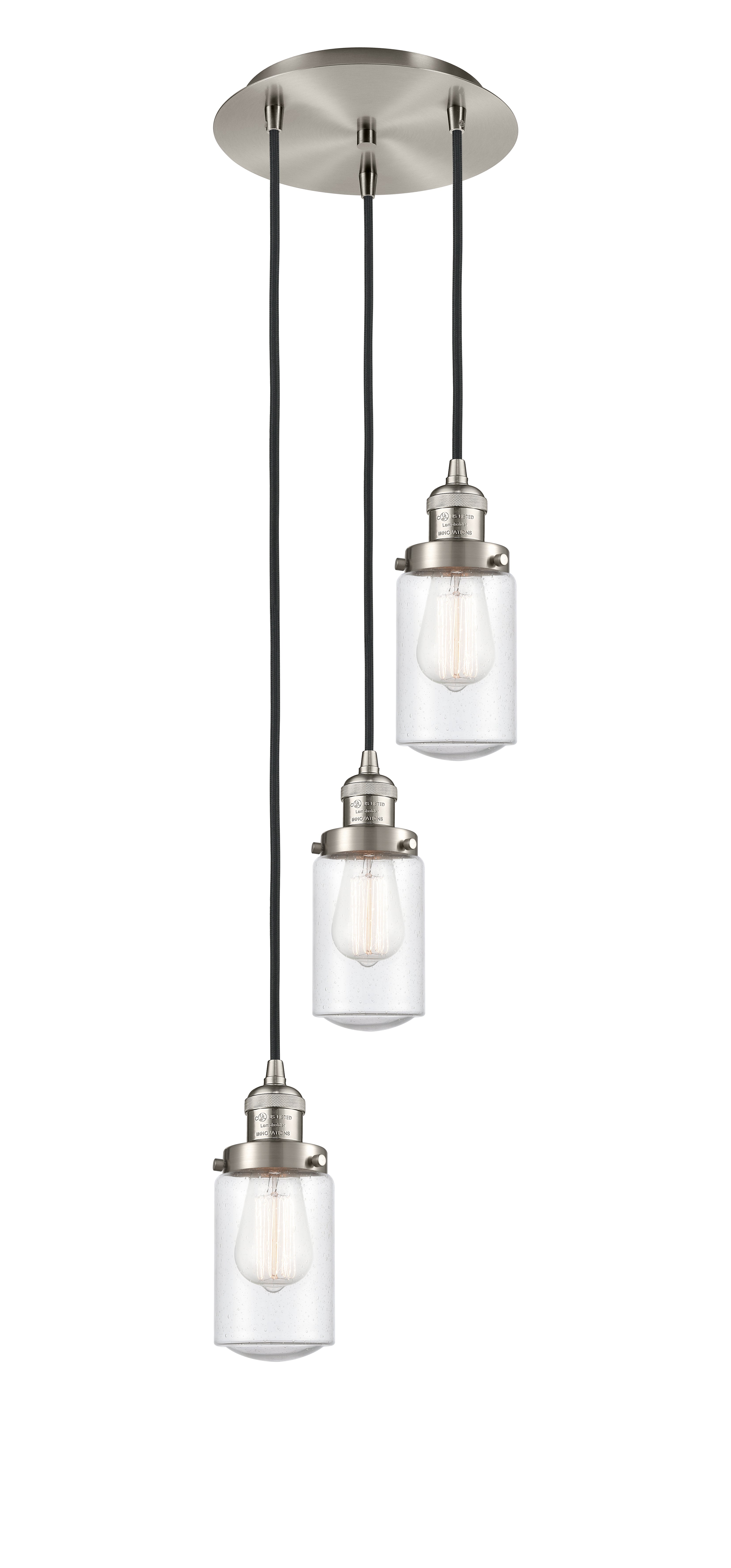 Franklin Restoration Multi Pendant Cast Brass