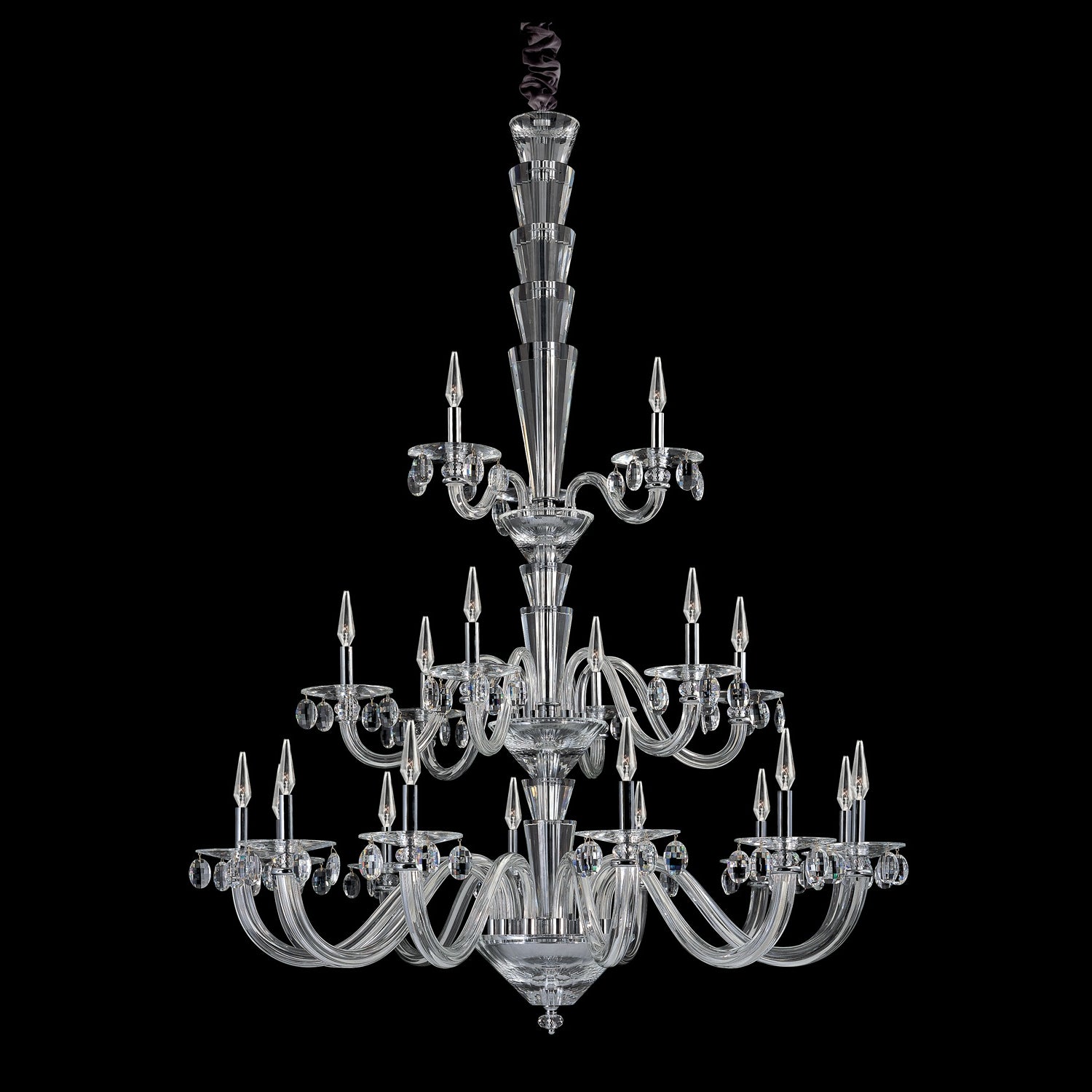 60.5'' Fanshawe 21 Light Chrome Chandelier