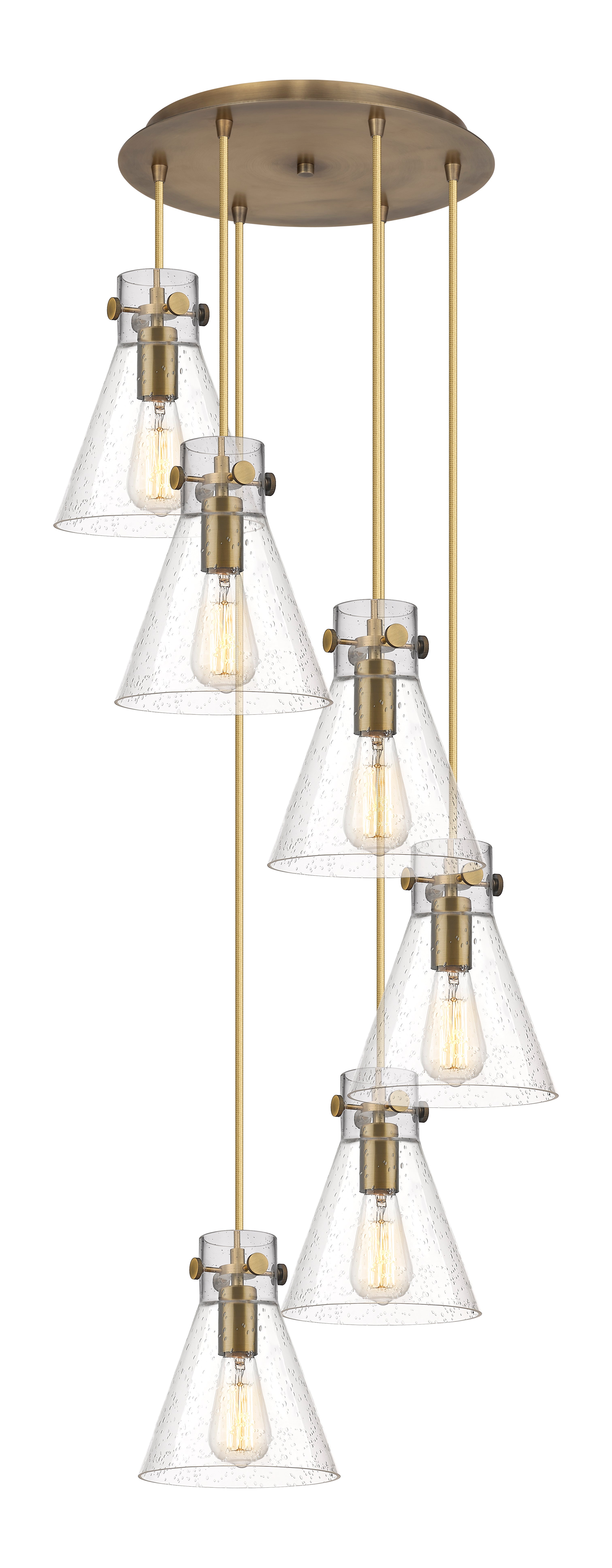 Downtown Urban Multi Pendant Brass Finish