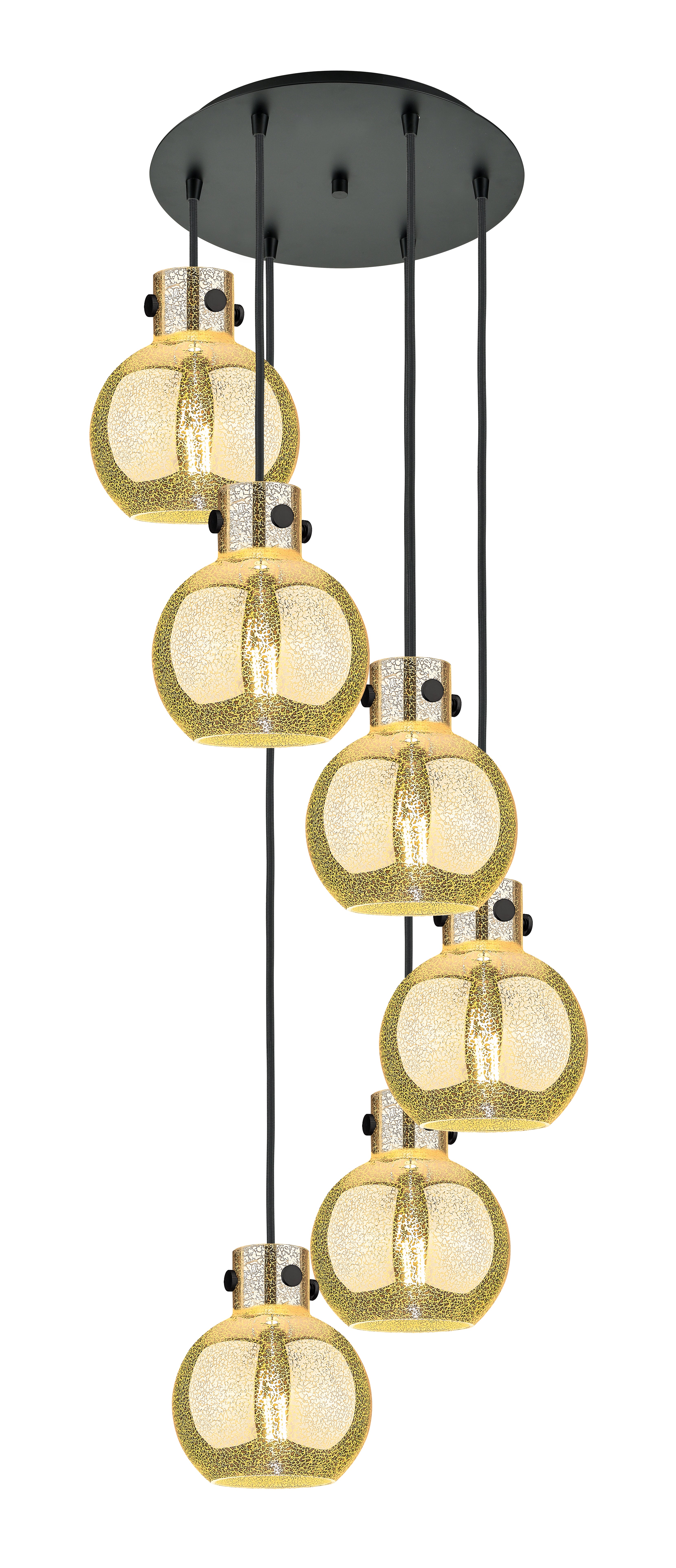 Downtown Urban Multi Pendant Brushed Brass