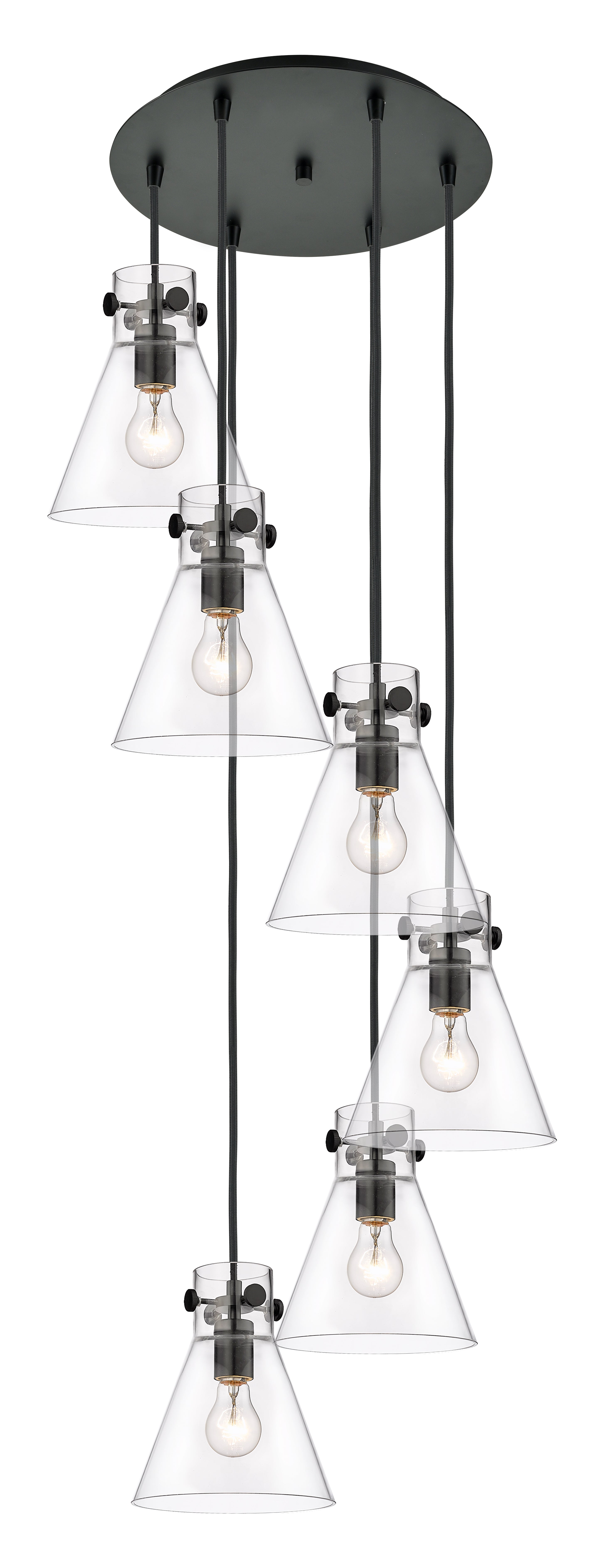 Downtown Urban Multi Pendant Brass Finish