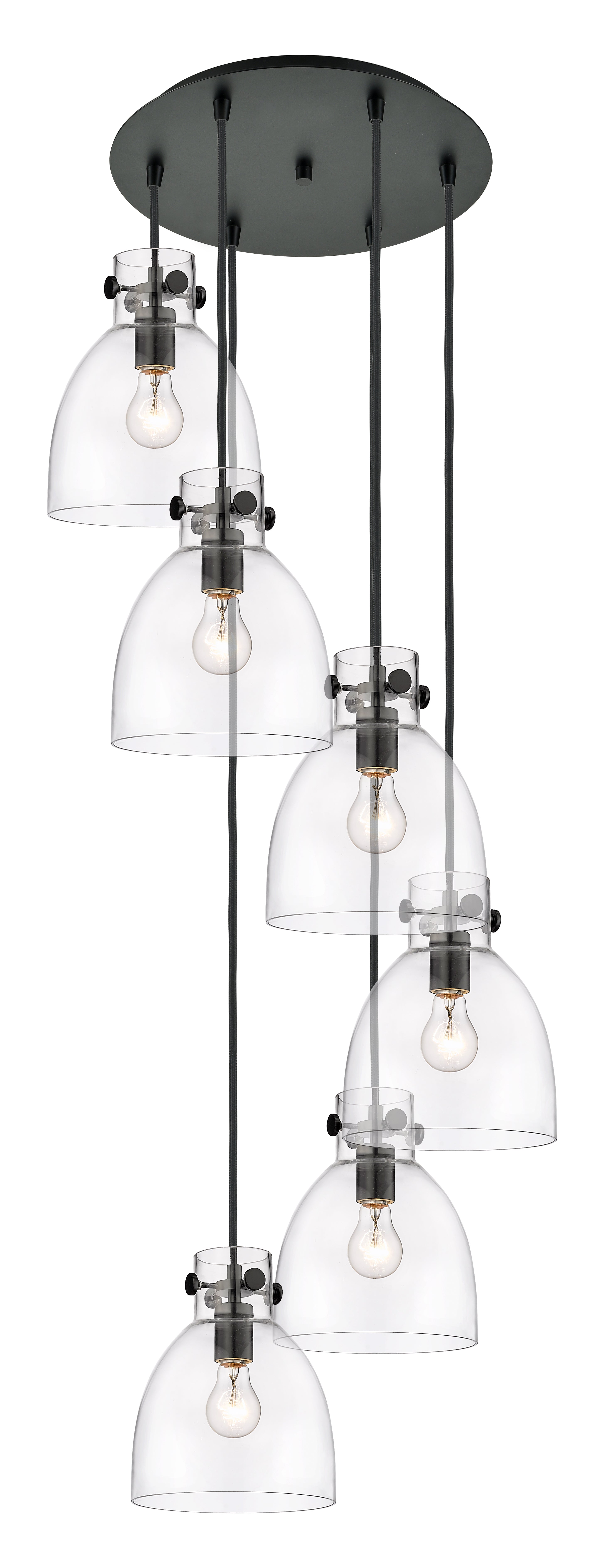 Downtown Urban Multi Pendant Brushed Brass