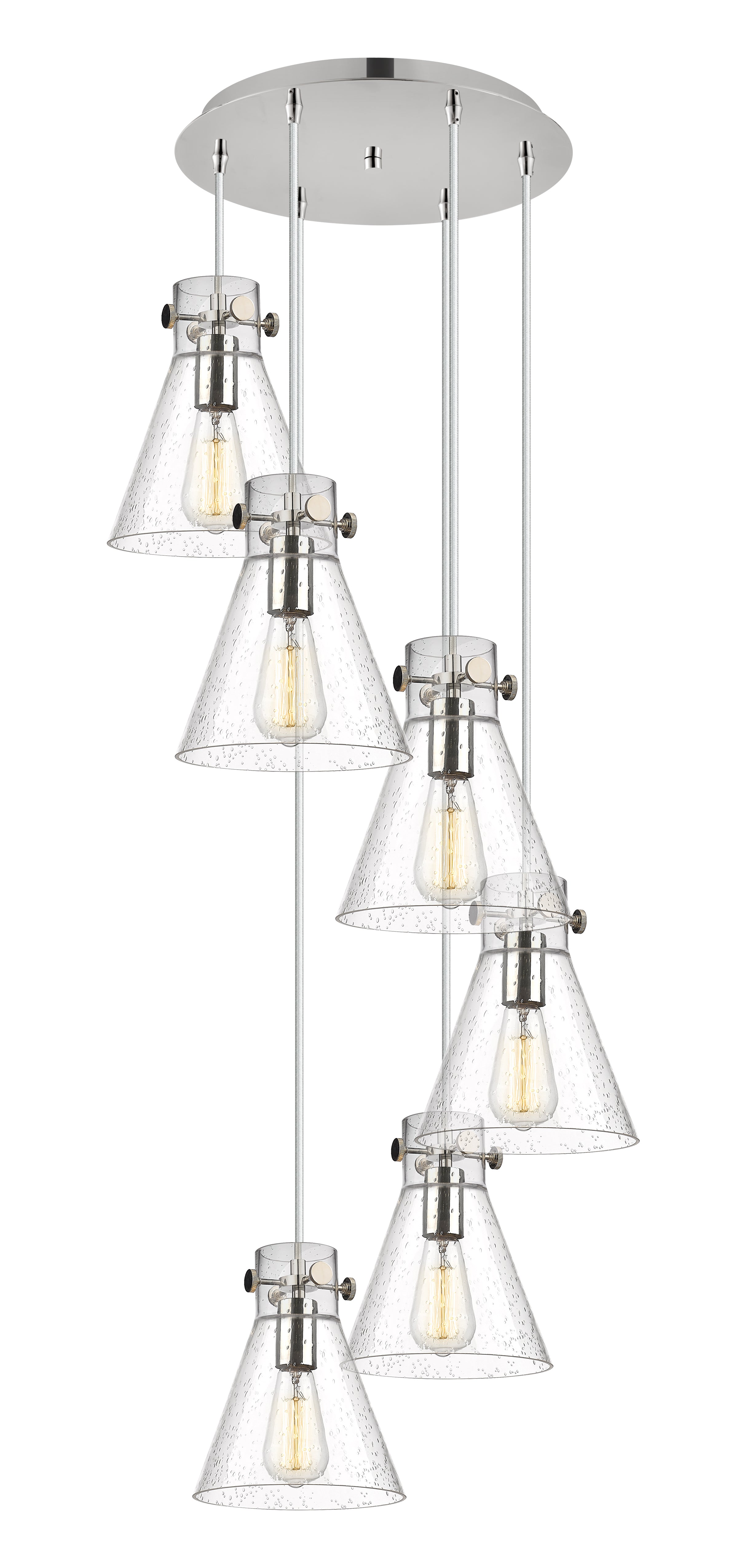 Downtown Urban Multi Pendant Brass Finish