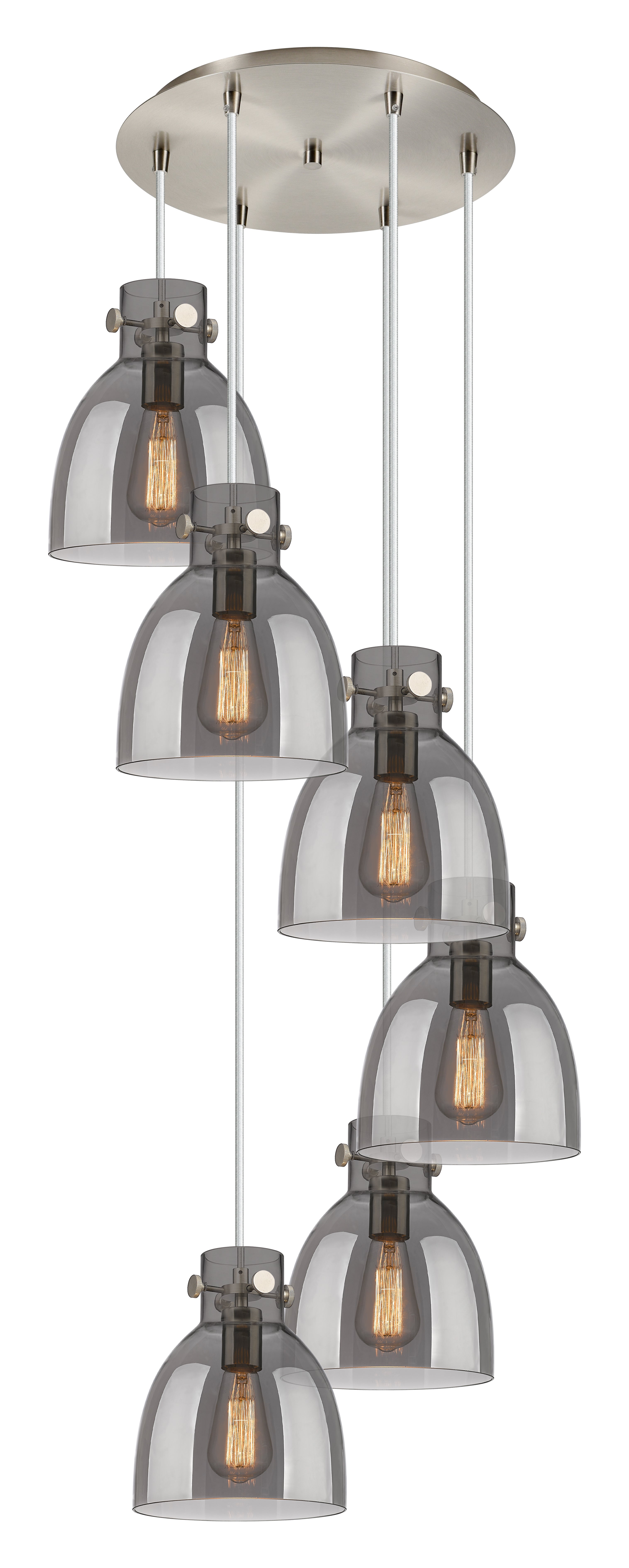 Downtown Urban Multi Pendant Brushed Brass