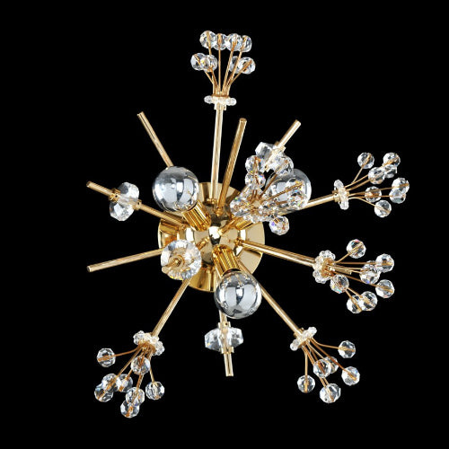 13'' Constellation 3 Light 18k Gold Wall Sconce