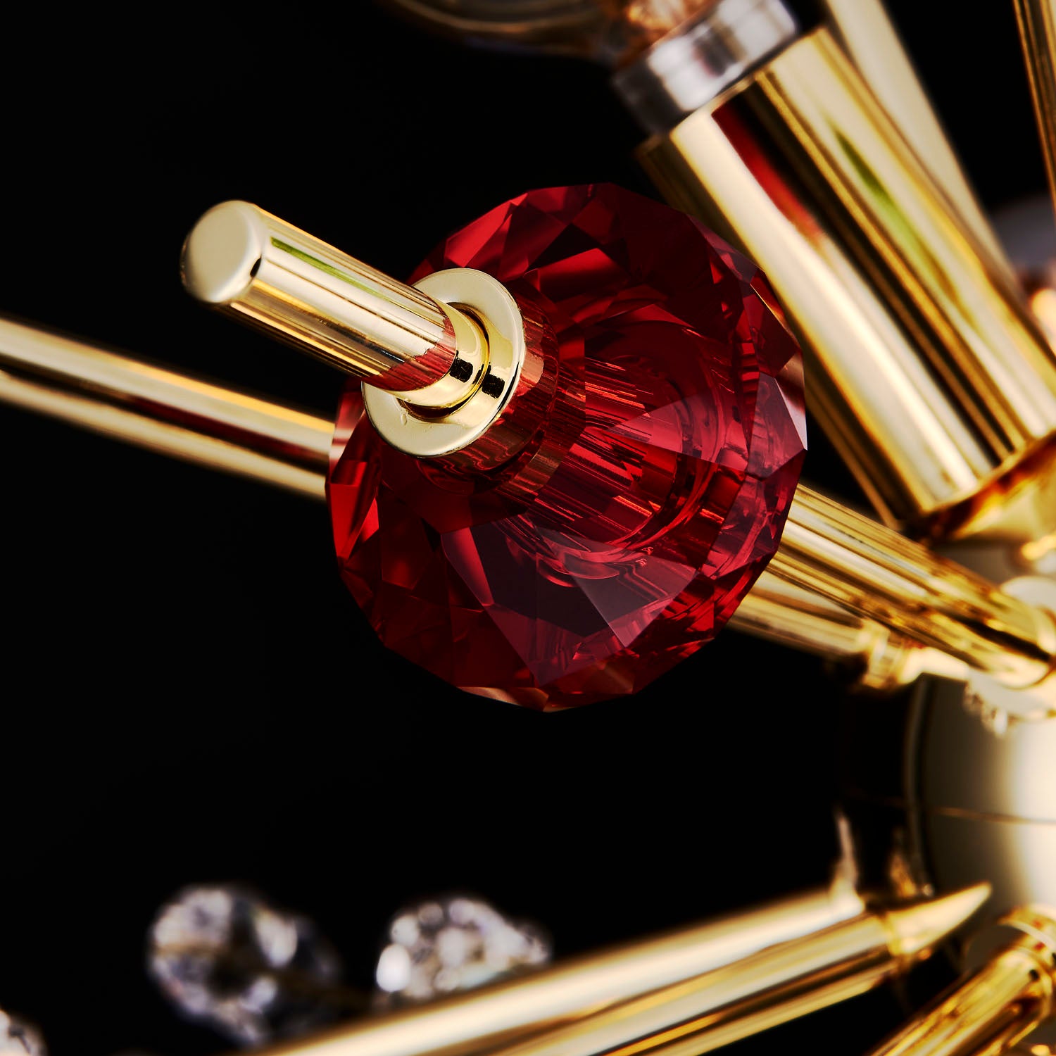 13'' Constellation Colorata 6 Light 18k Gold Pendant