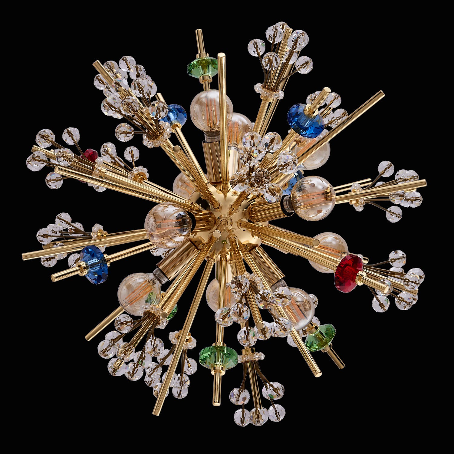 19'' Constellation Colorata 10 Light 18k Gold Pendant
