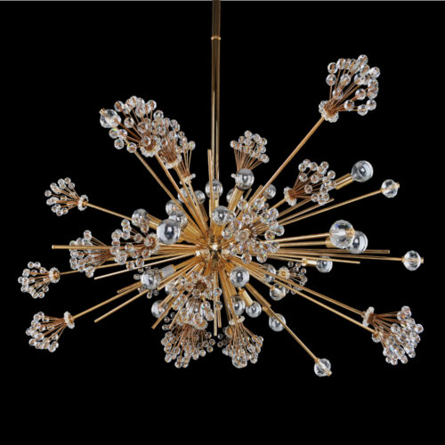 51'' Constellation 46 Light 18k Gold Chandelier
