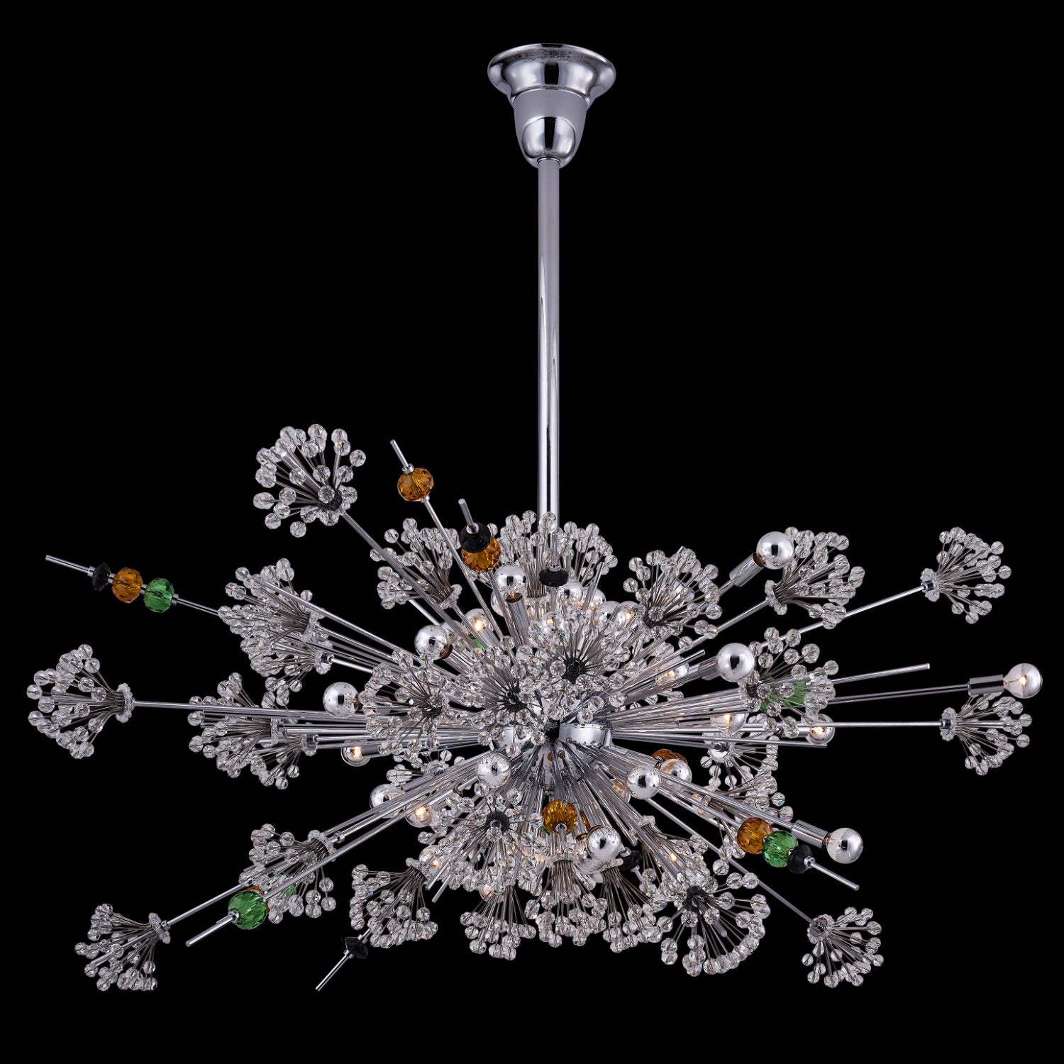 29'' Constellation Colorata 46 Light Chrome Chandelier