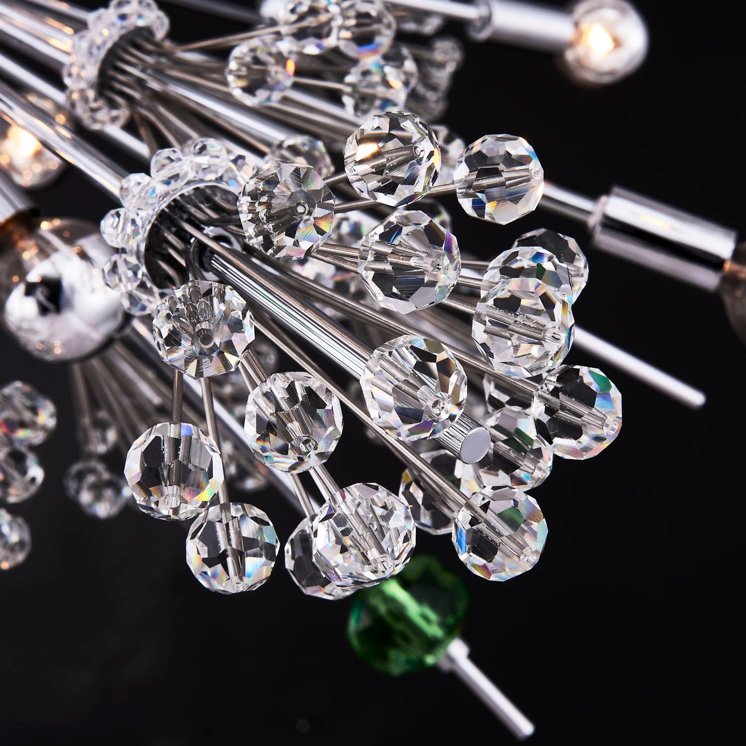 60'' Constellation Colorata 50 Light Chrome Tiered Chandelier