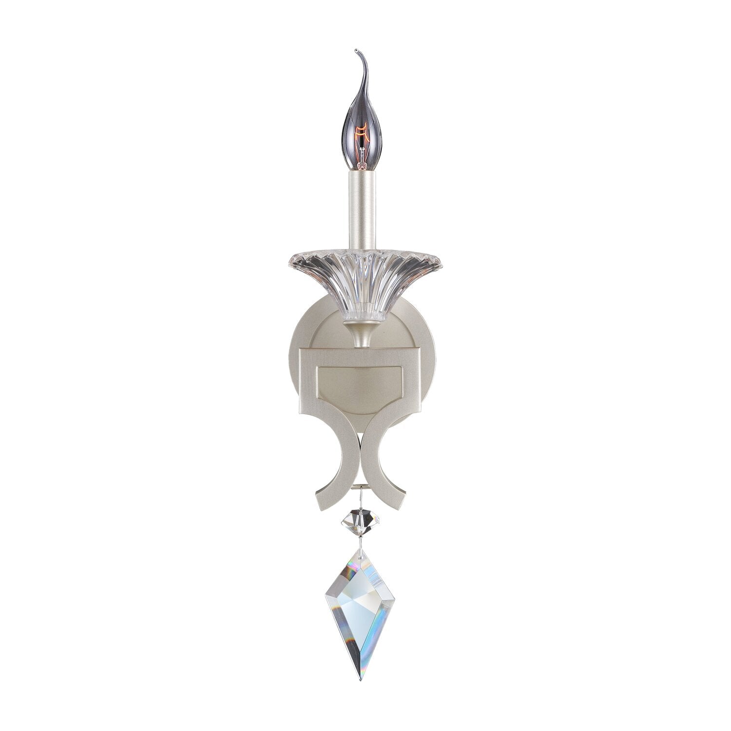 5.3'' Florence 1 Light Tarnished Silver Wall Sconce