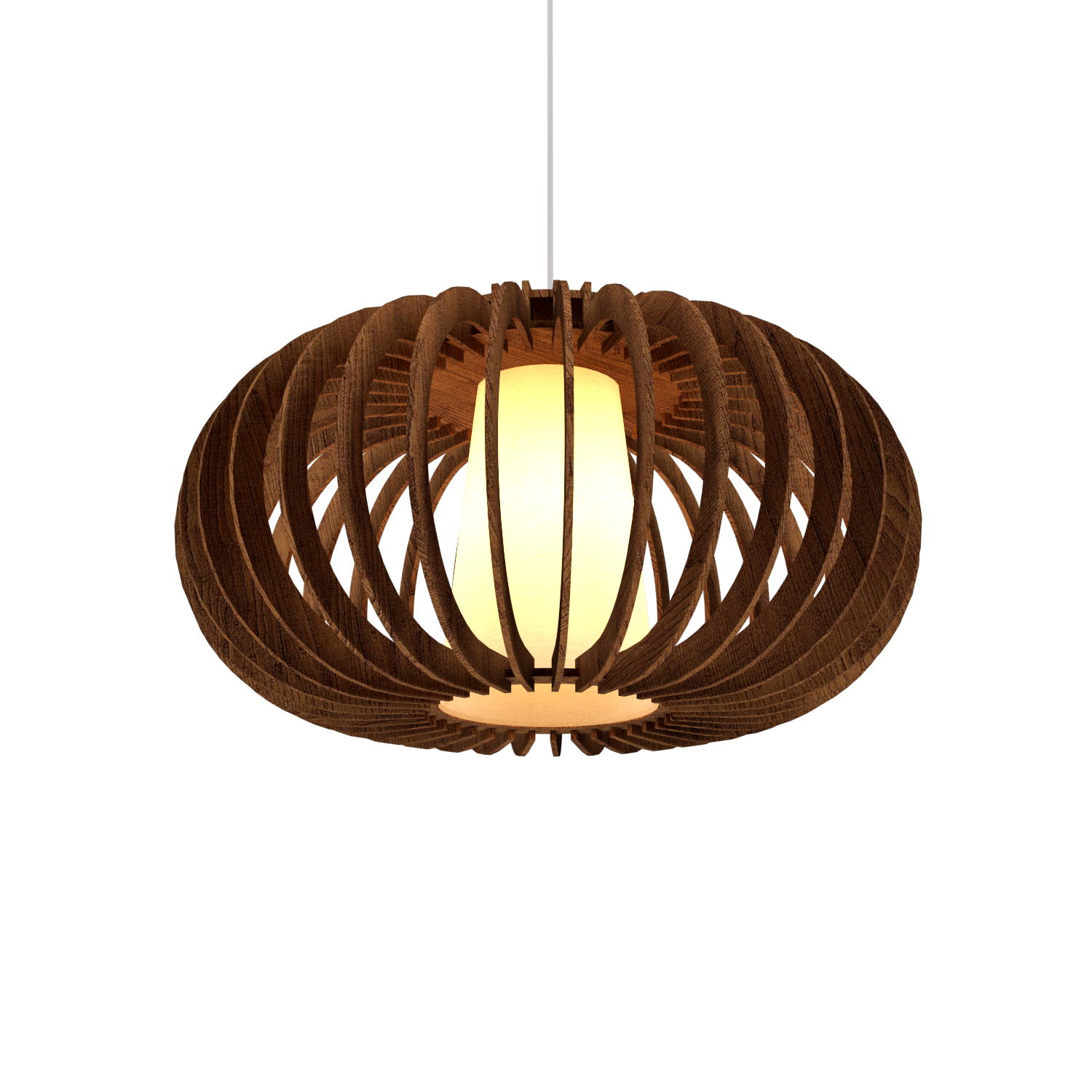 16.54'' Contemporary Stecche di Legno Accord Pendant Light