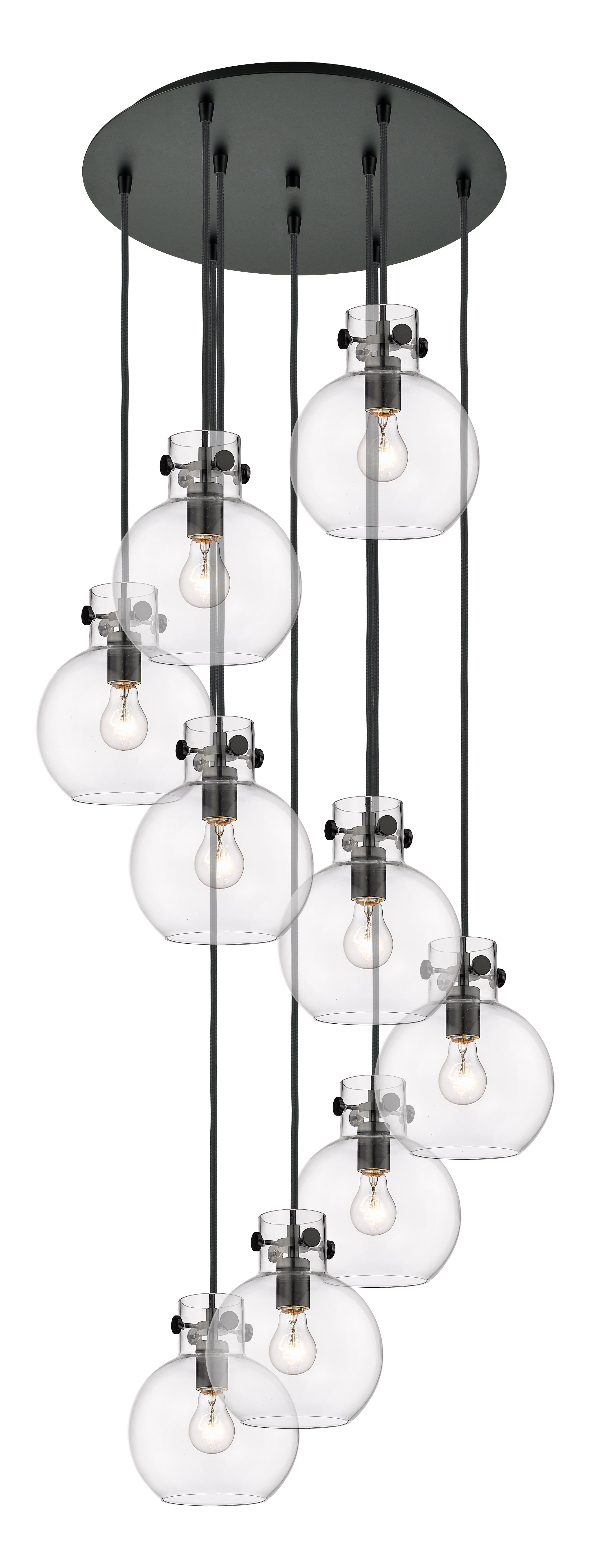 Downtown Urban Multi Pendant Brushed Brass