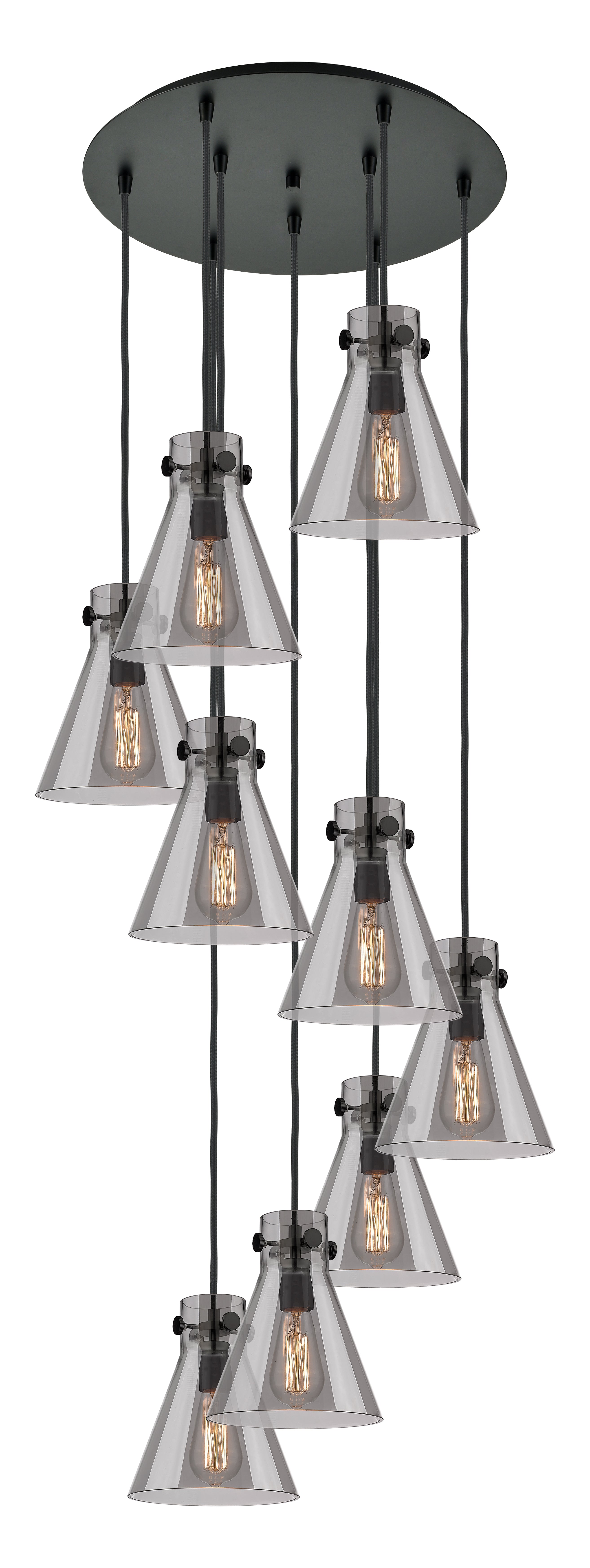 Downtown Urban Multi Pendant Brushed Brass