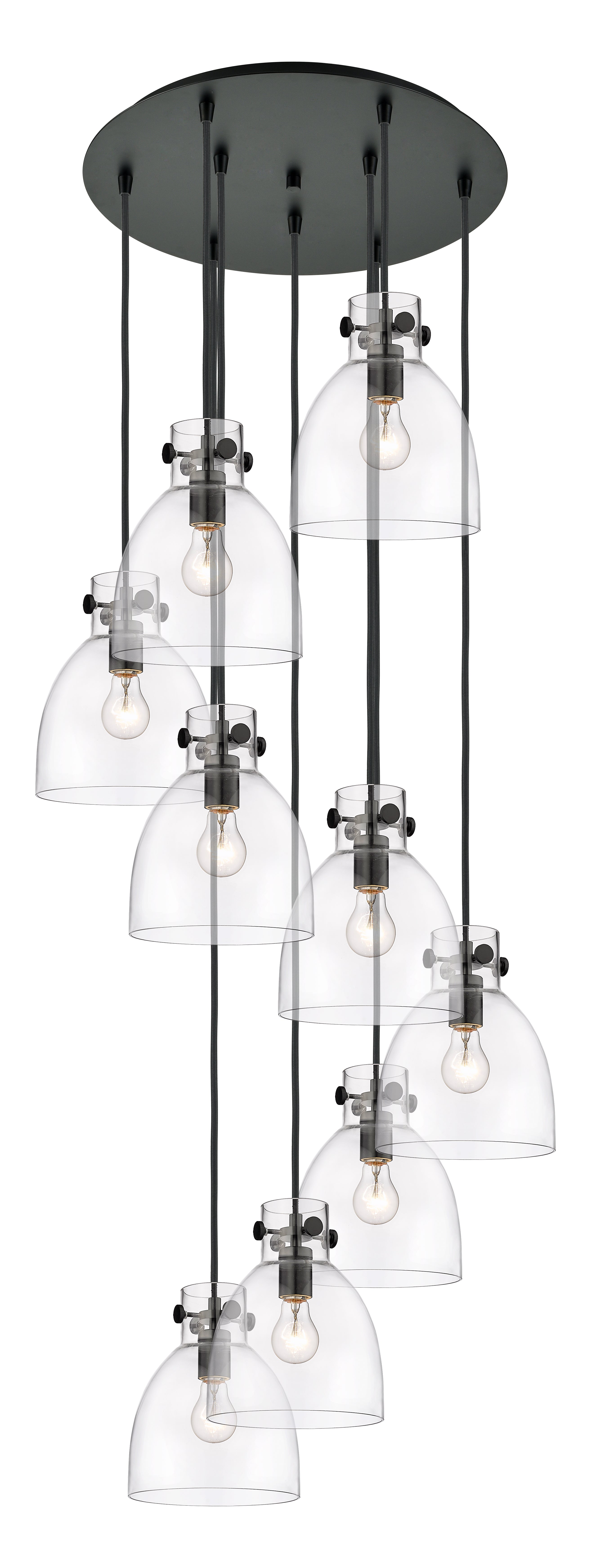Downtown Urban Multi Pendant Brushed Brass