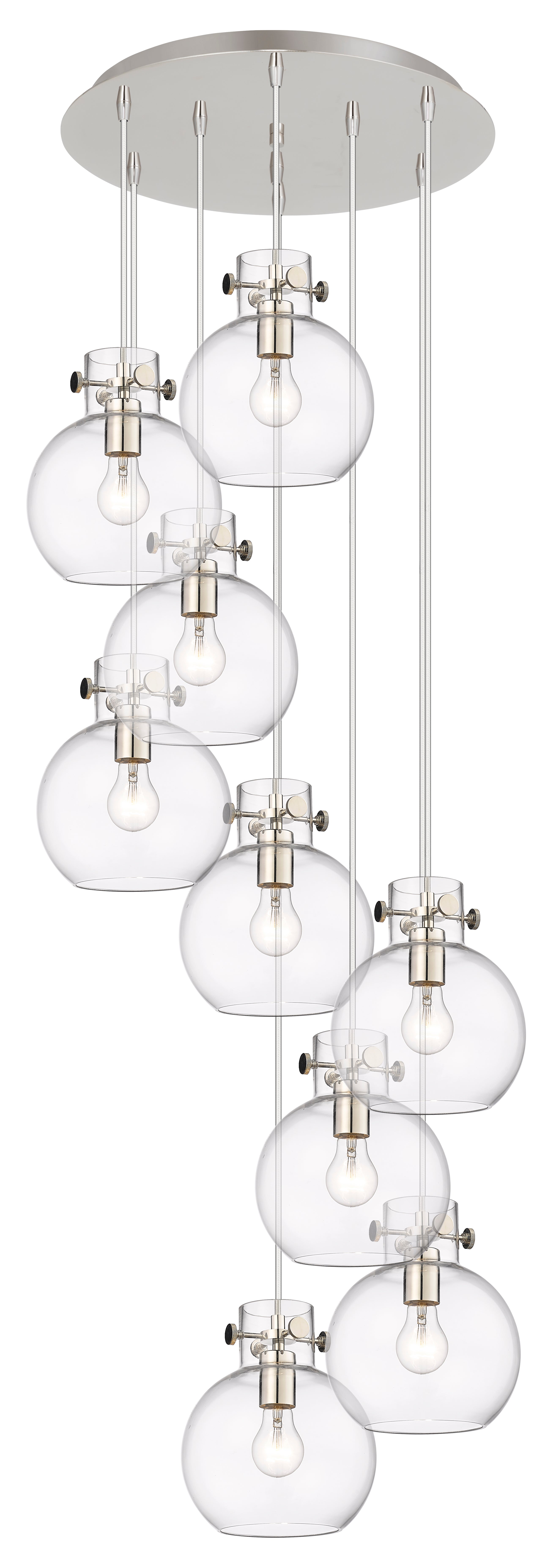 Downtown Urban Multi Pendant Brushed Brass