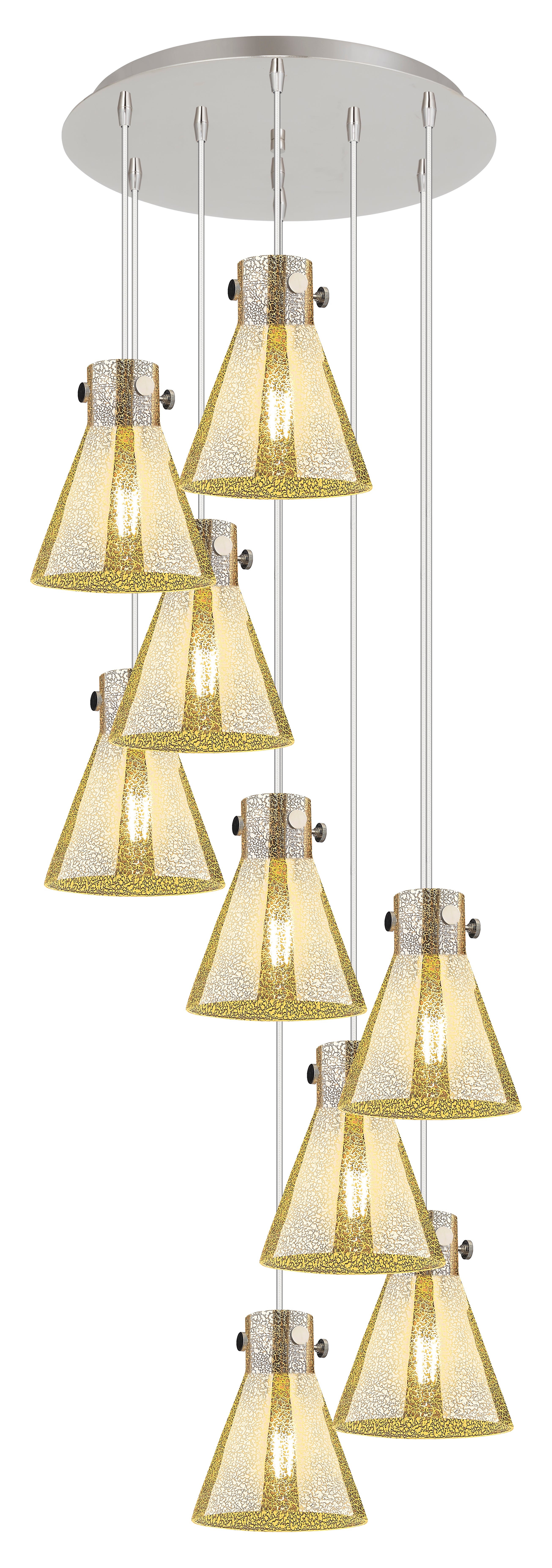 Downtown Urban Multi Pendant Brushed Brass