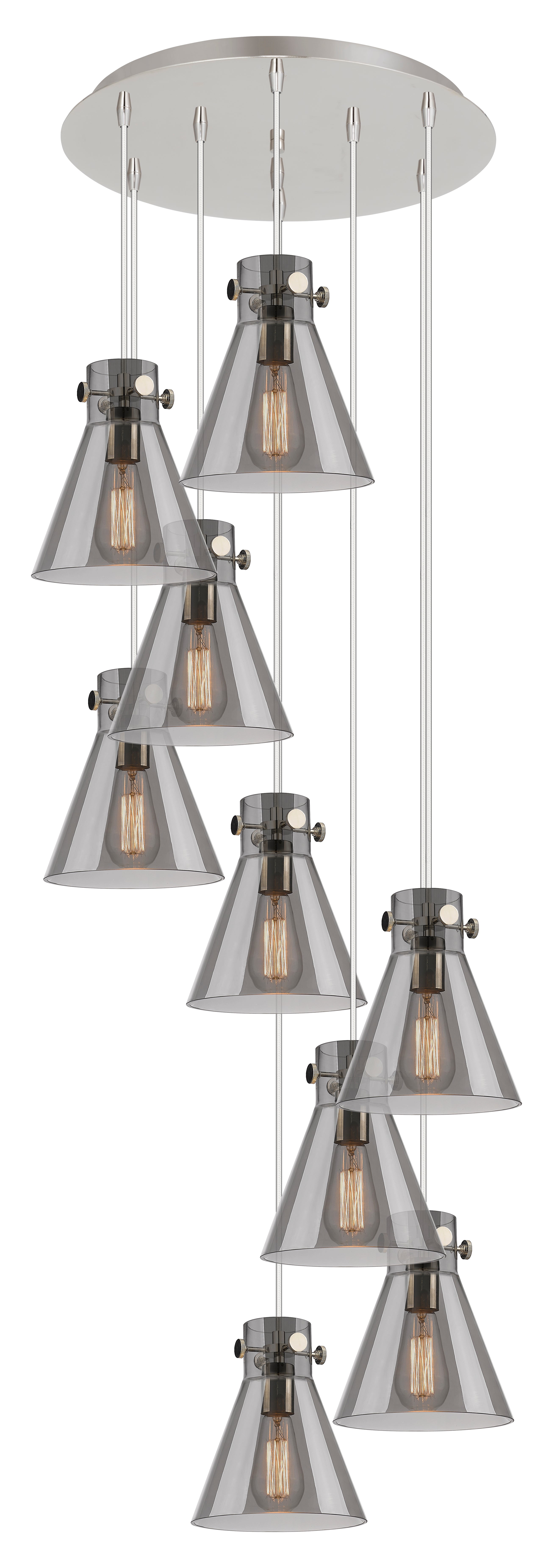 Downtown Urban Multi Pendant Brushed Brass