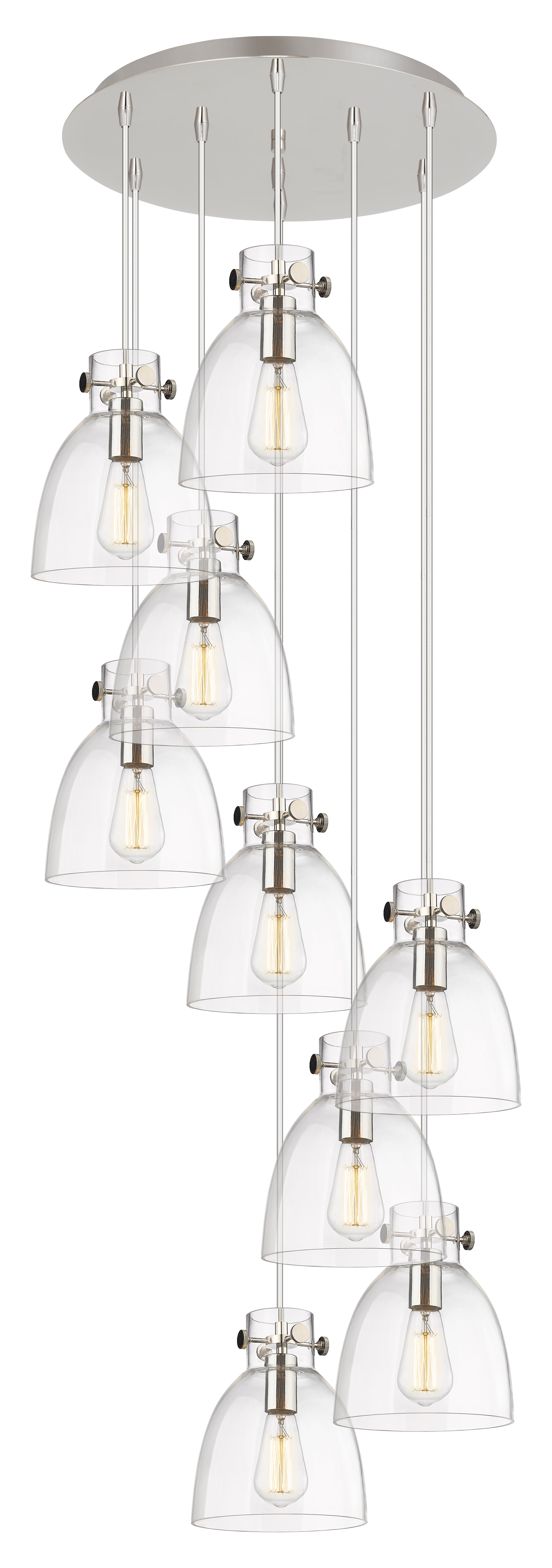 Downtown Urban Multi Pendant Brushed Brass