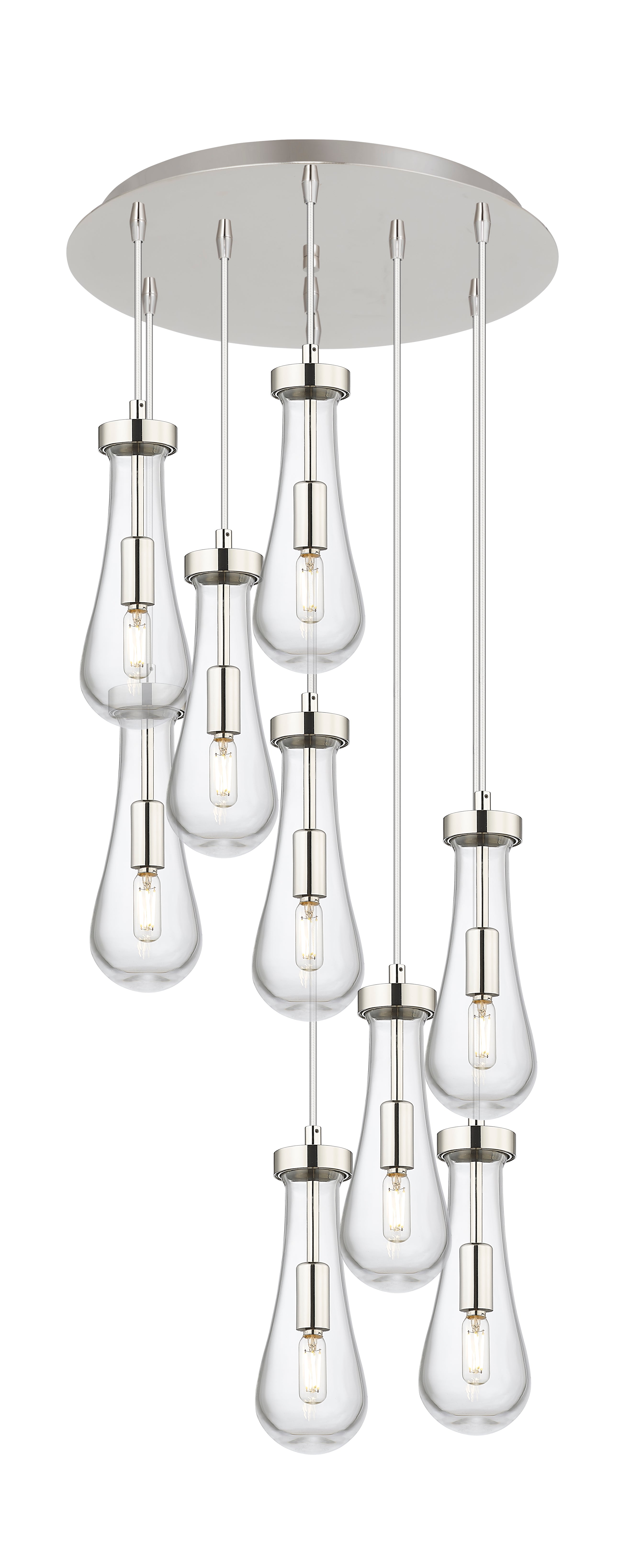 Downtown Urban Multi Pendant Brushed Brass