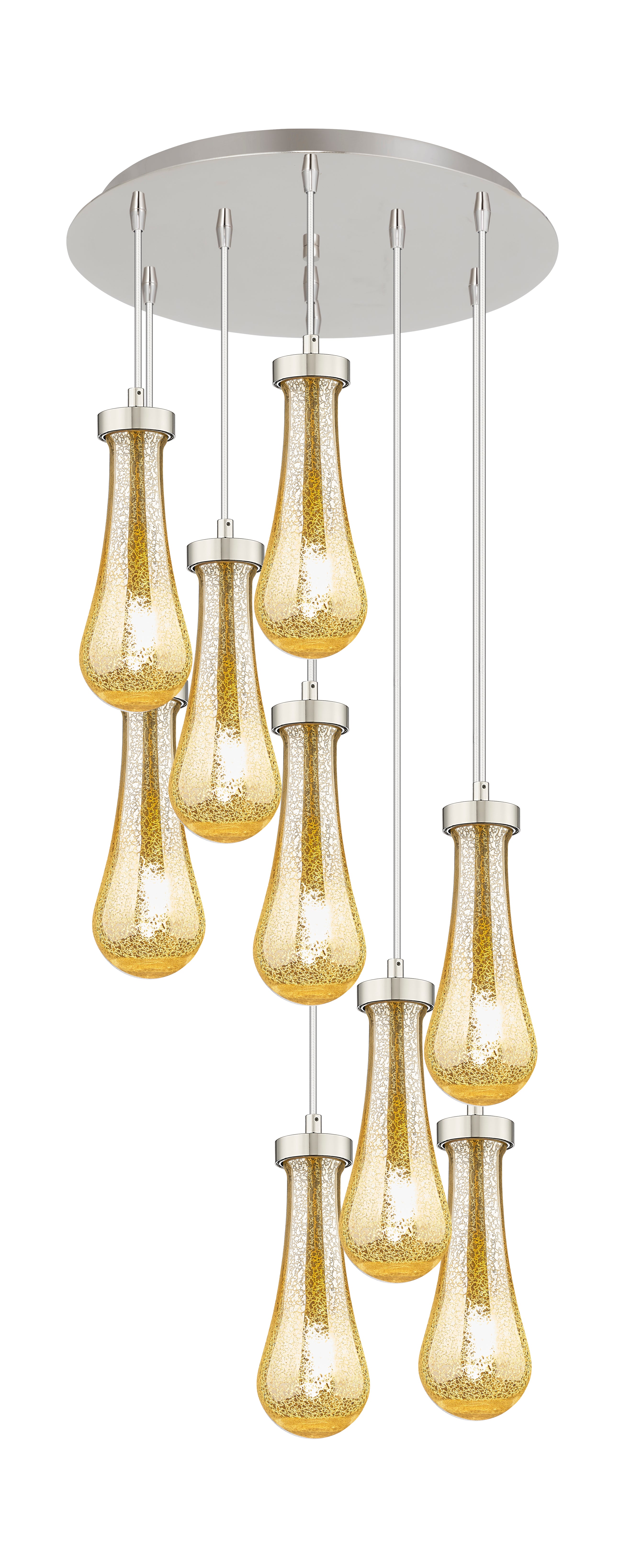 Downtown Urban Multi Pendant Brushed Brass