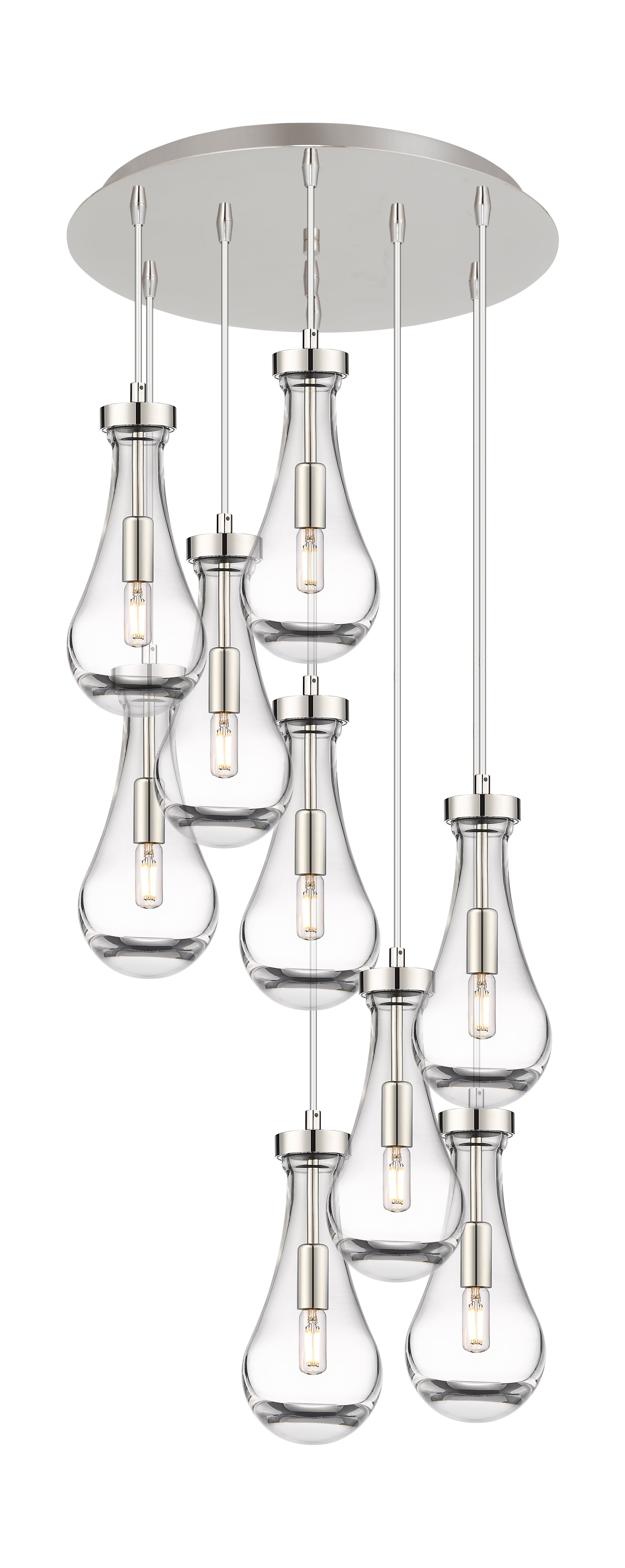 Downtown Urban Multi Pendant Brushed Brass