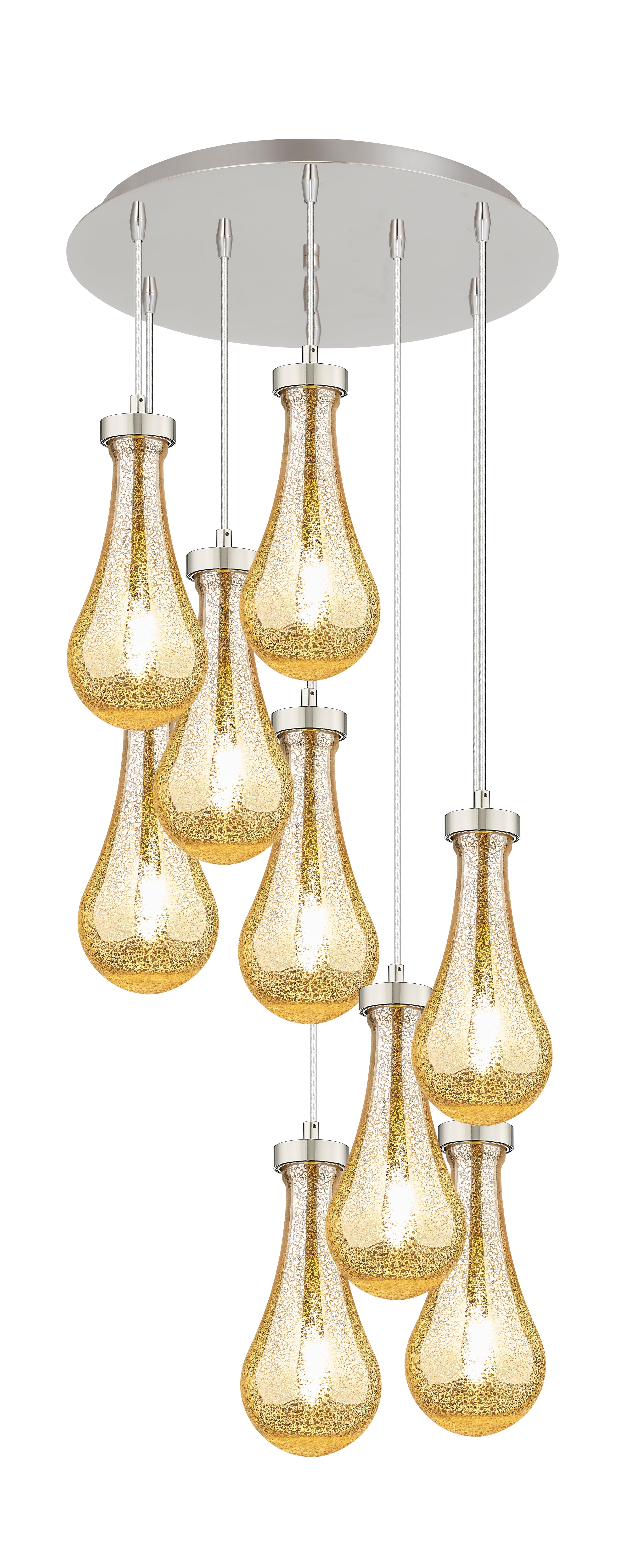 Downtown Urban Multi Pendant Brushed Brass