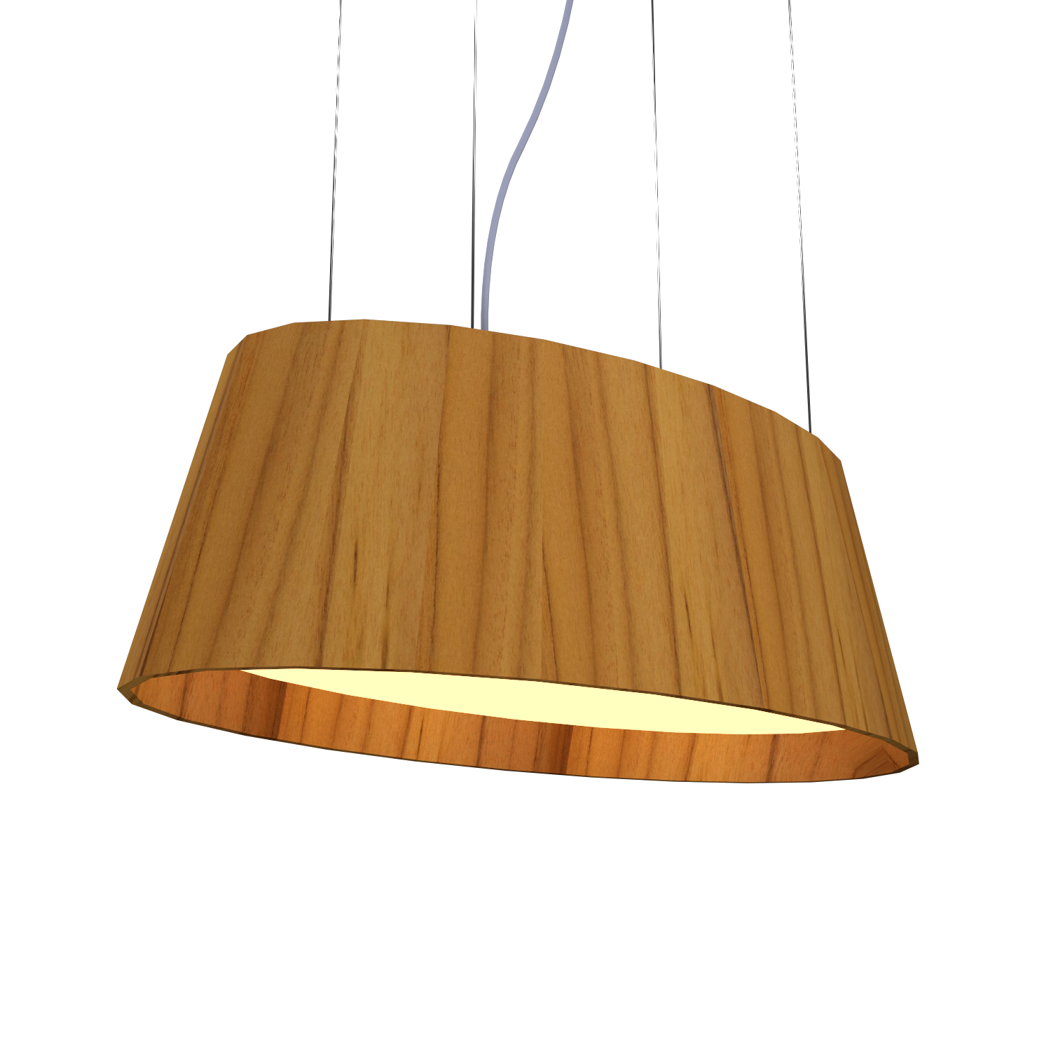 9.84'' Modern Oval LED Accord Pendant Light
