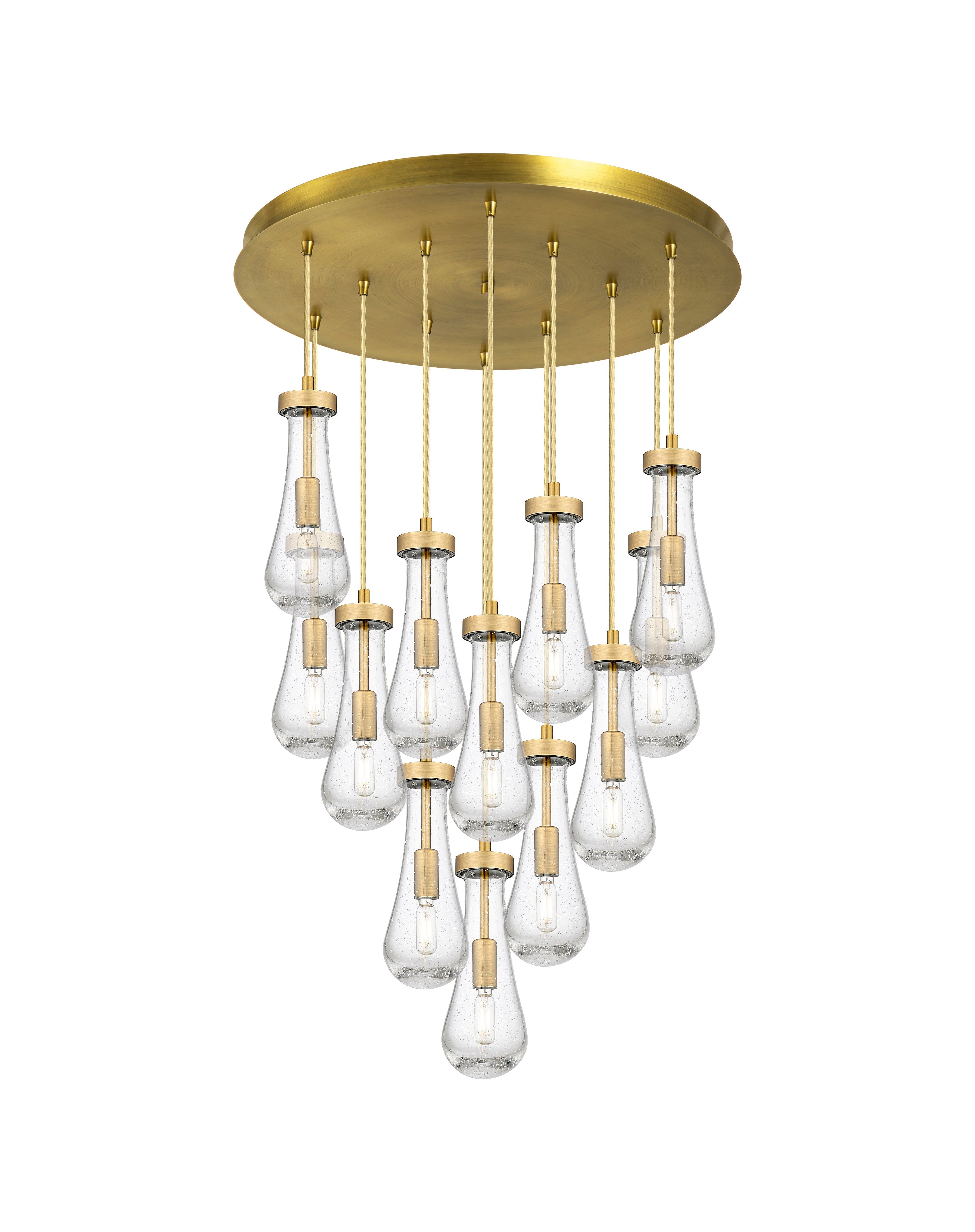Downtown Urban Multi Pendant Brushed Brass