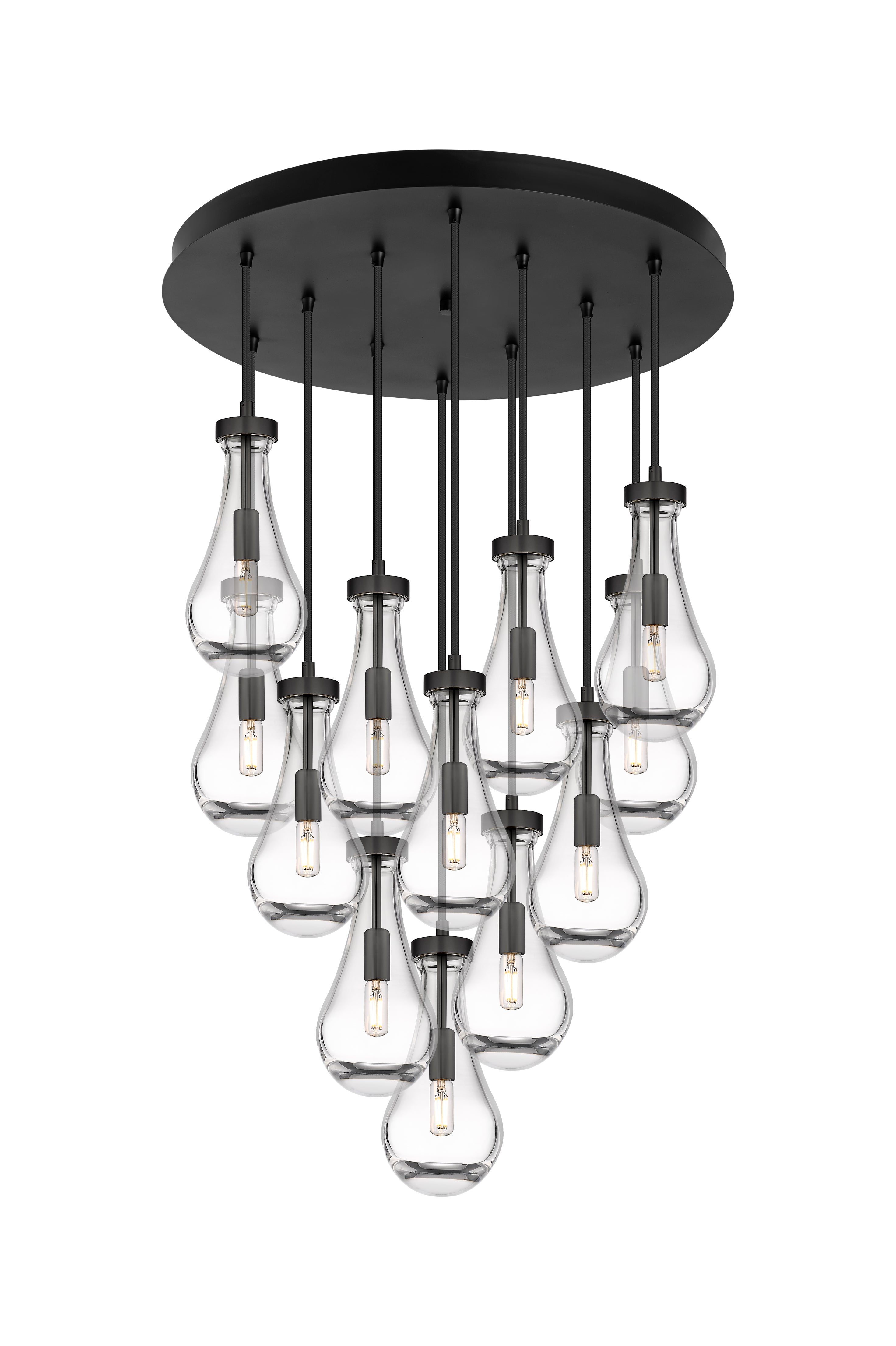 Downtown Urban Multi Pendant Brushed Brass