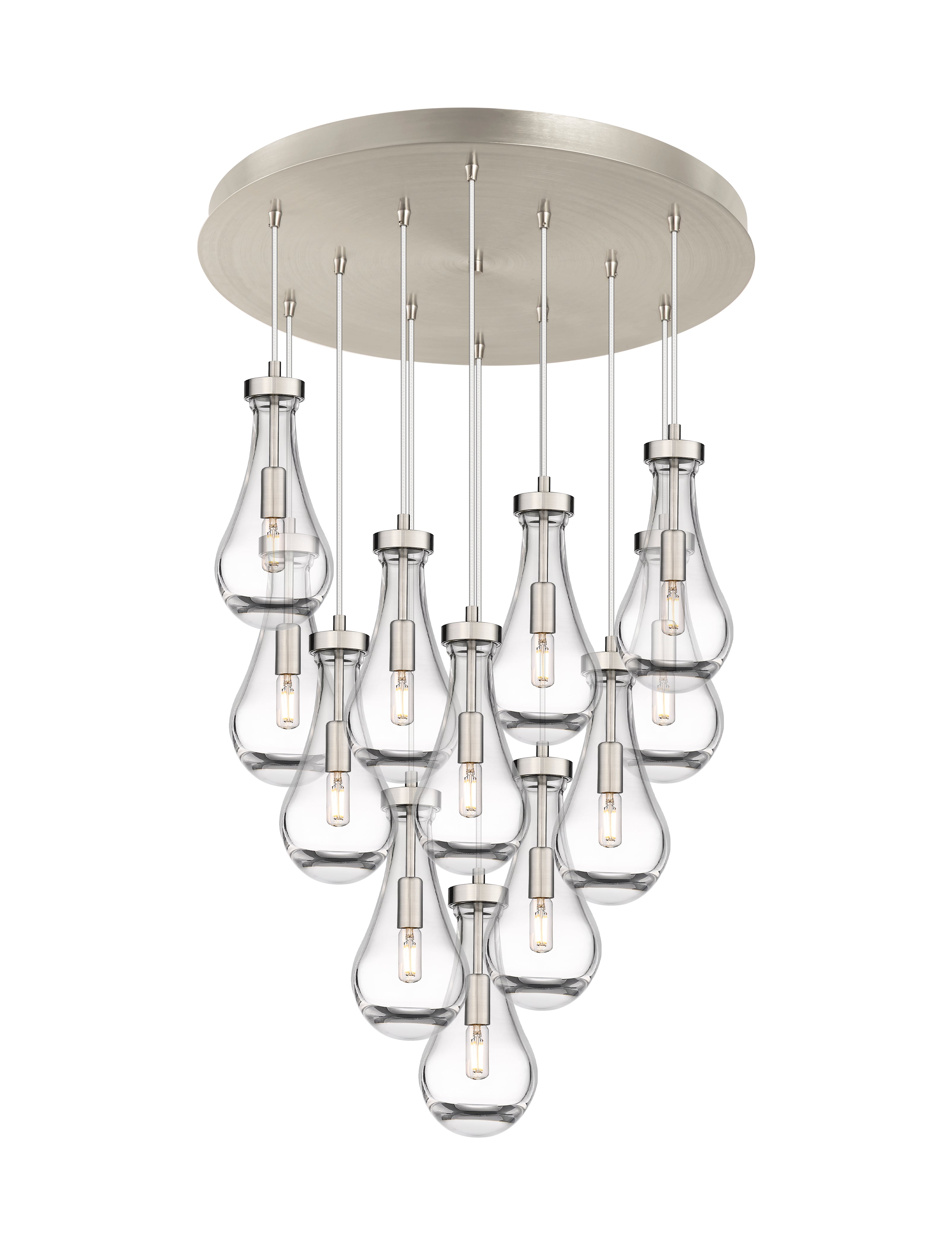 Downtown Urban Multi Pendant Brushed Brass