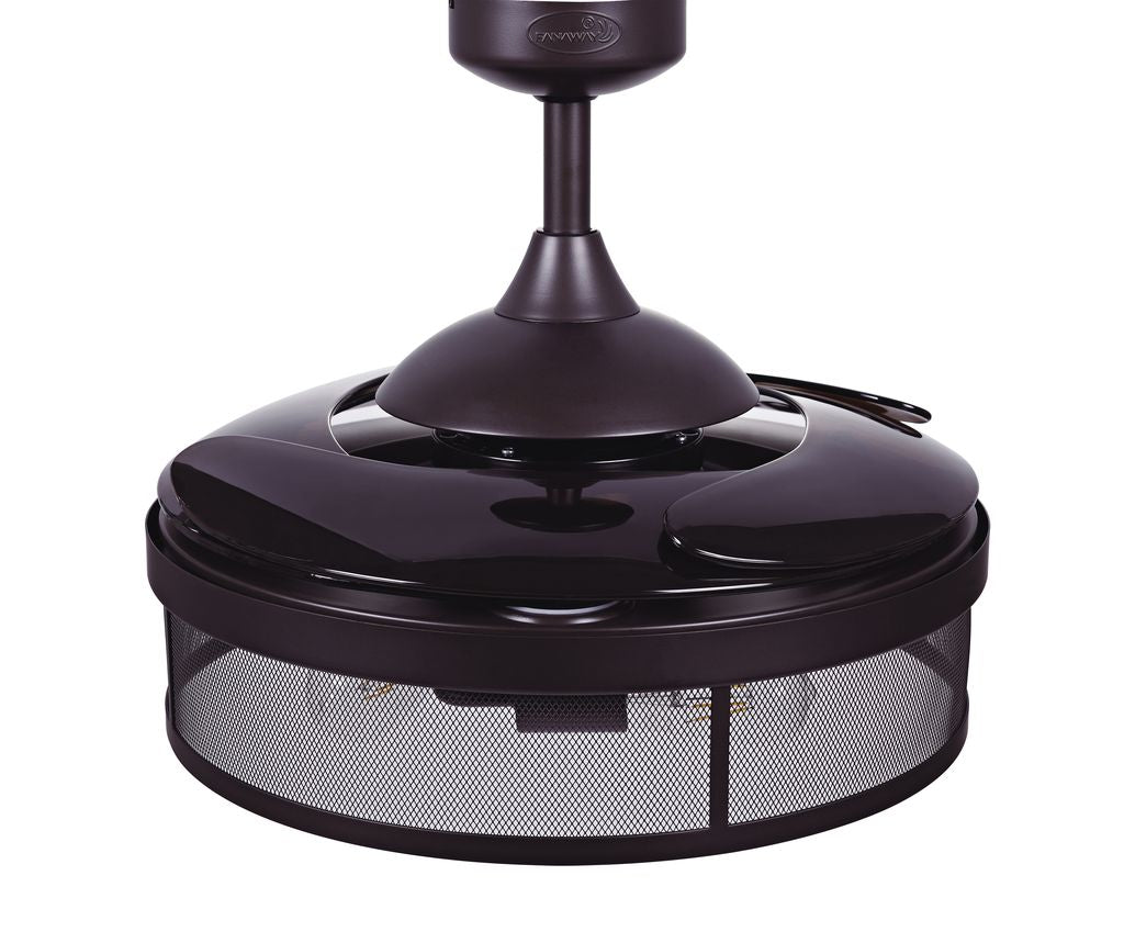 Meridian 48 Inch 3 Light Bronze Fan with Retractable Blades