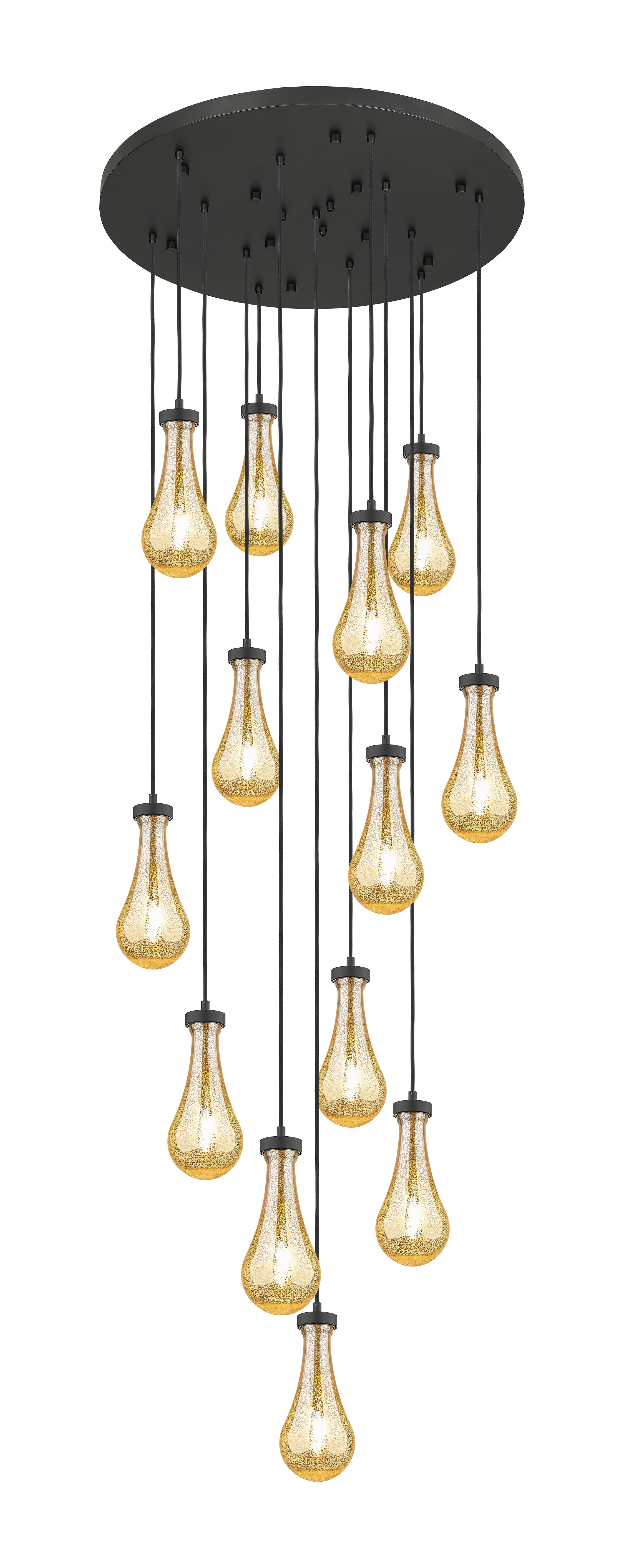 Downtown Urban Multi Pendant Brushed Brass