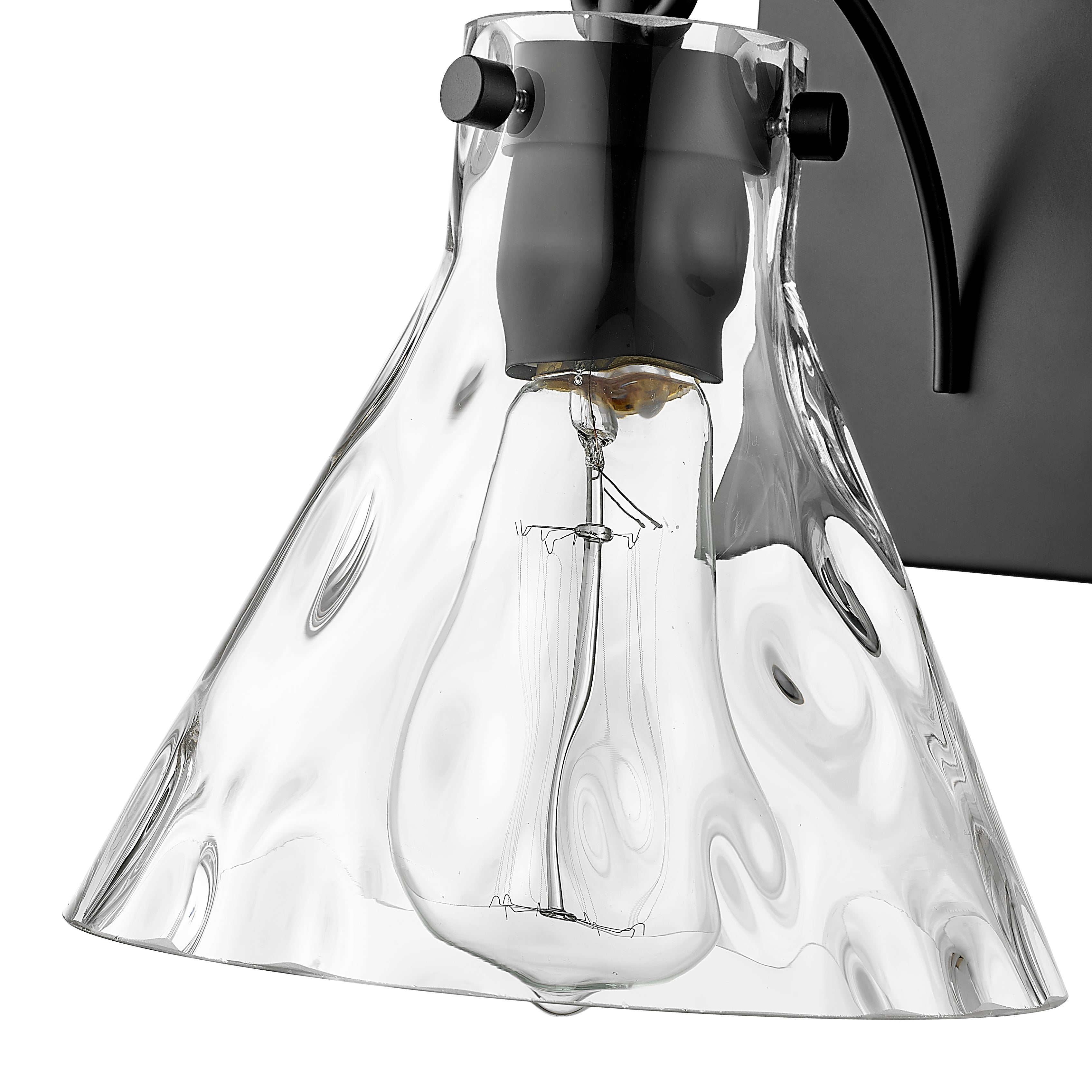 7.13'' Barlon Matte Black 1 Light Wall Sconce