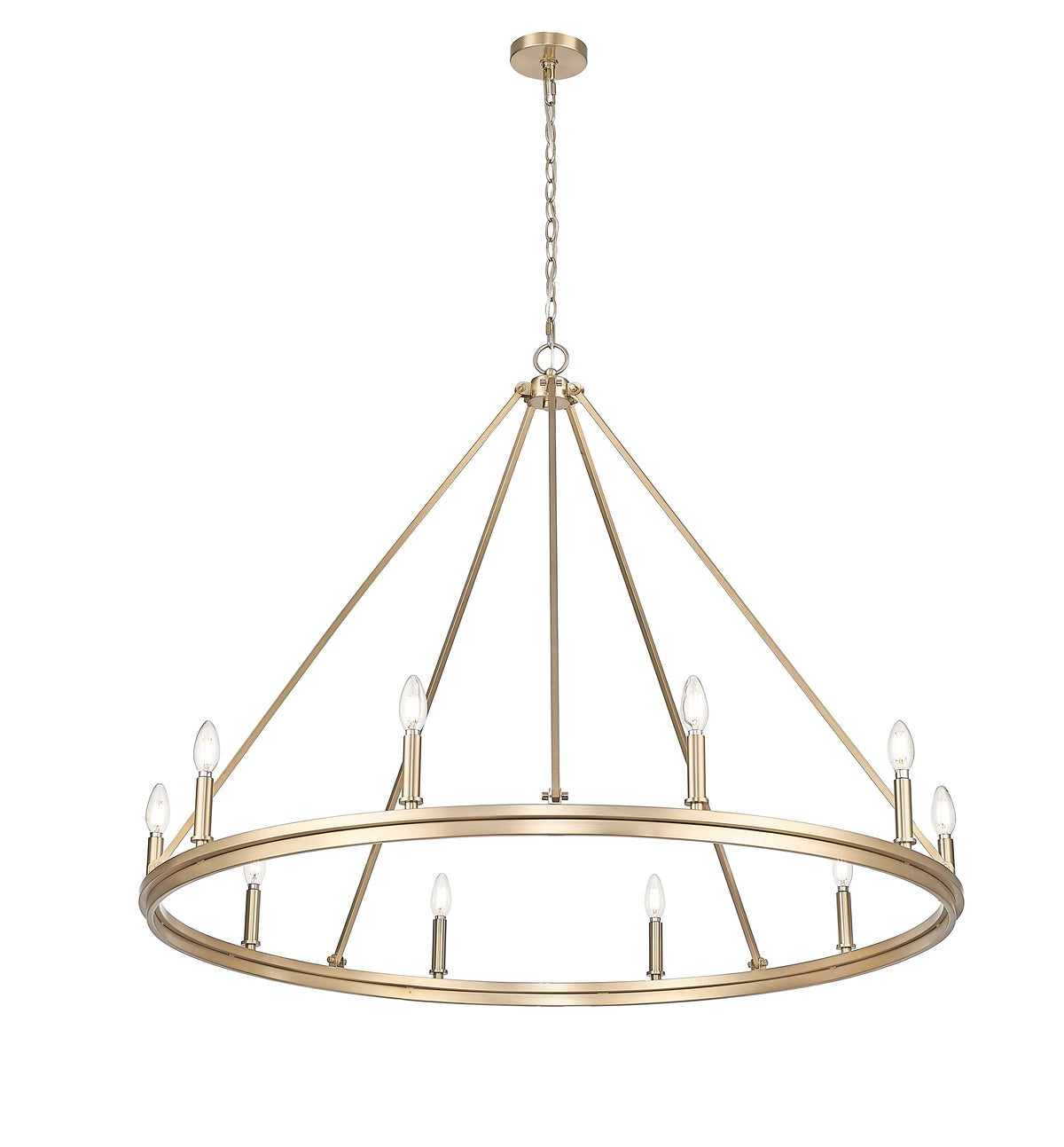 35'' Carruth Modern Gold 10 Light Chandelier
