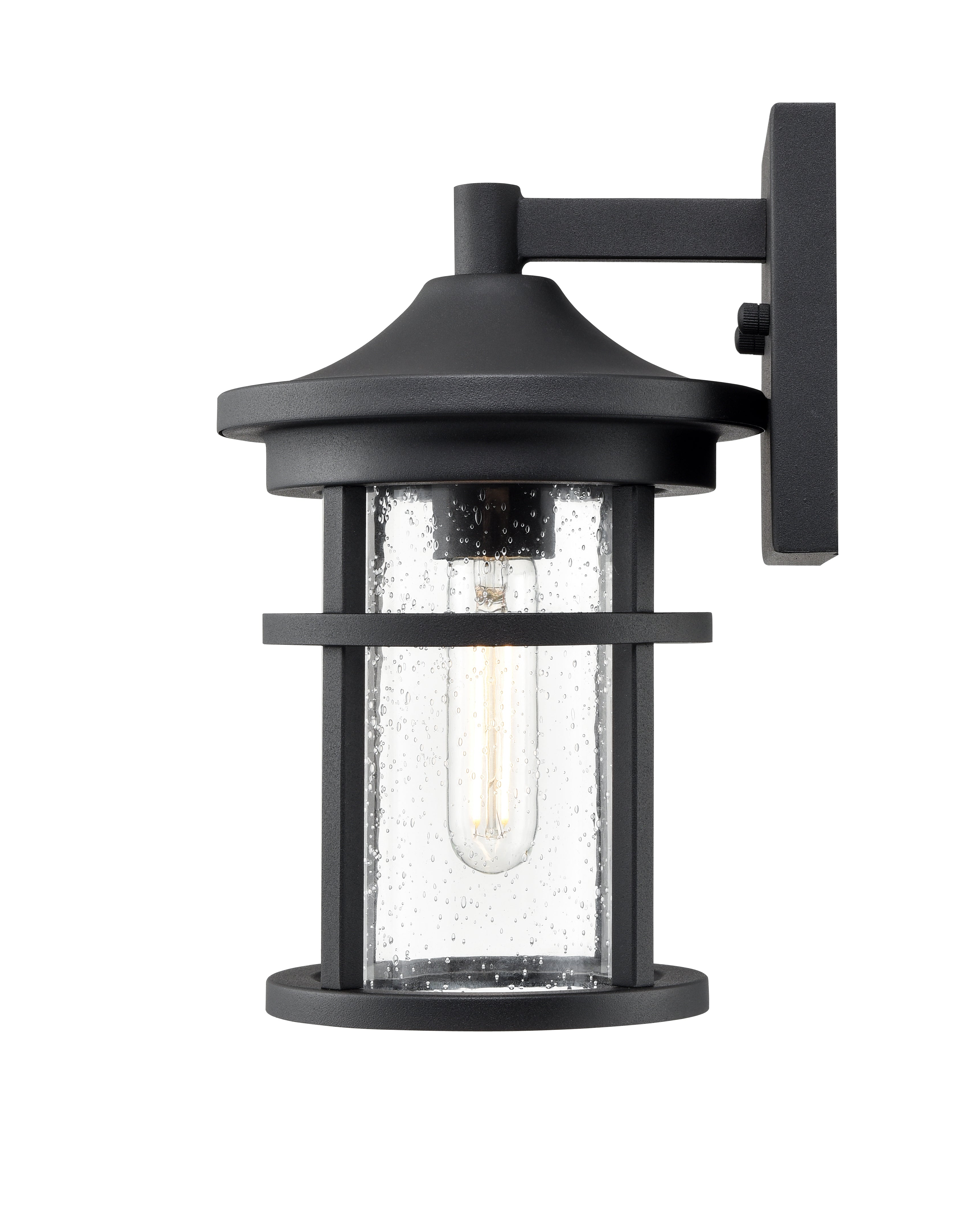 7'' Namath Textured Black 1 Light Wall Sconce