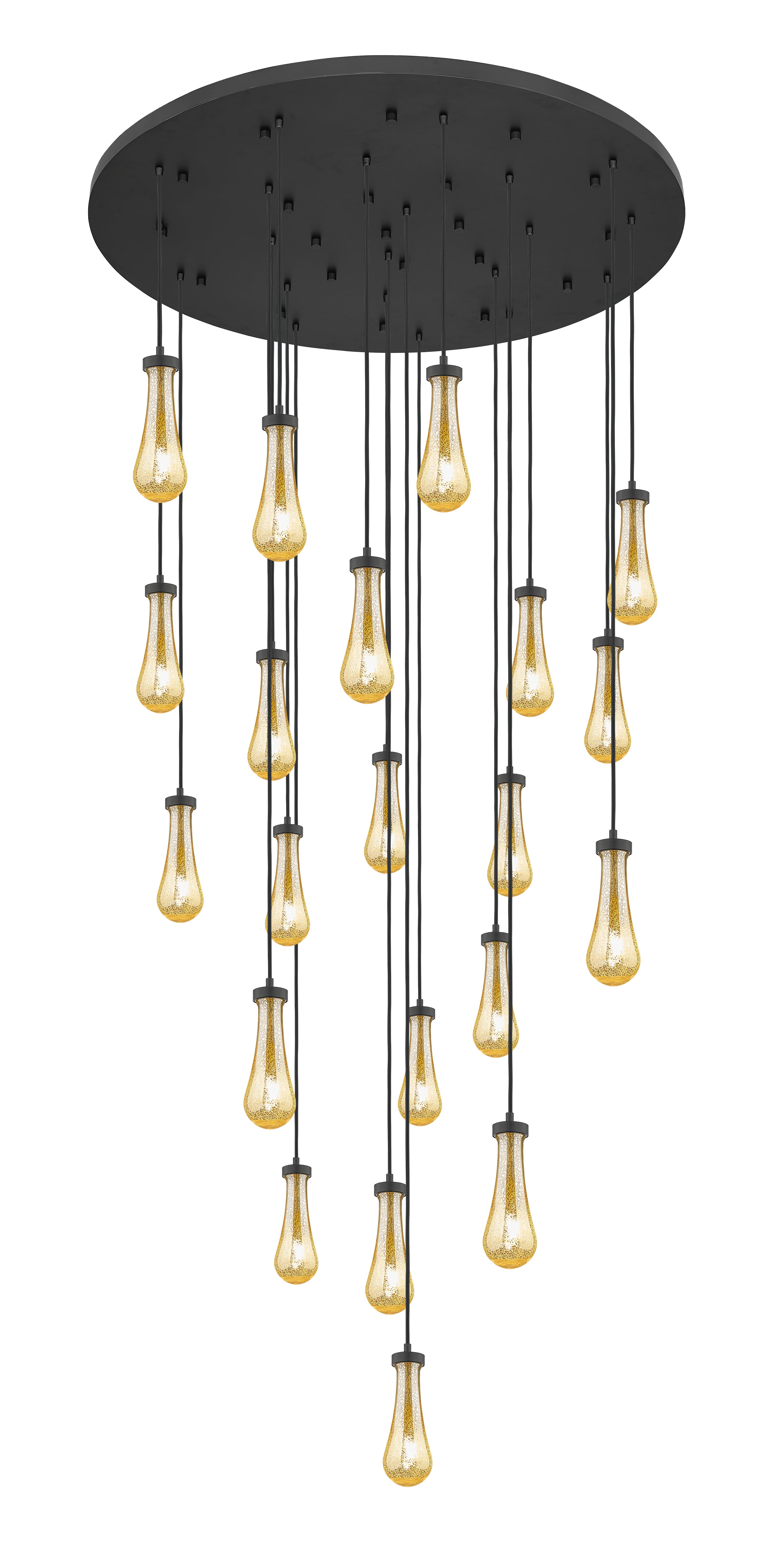 Downtown Urban Multi Pendant Brushed Brass
