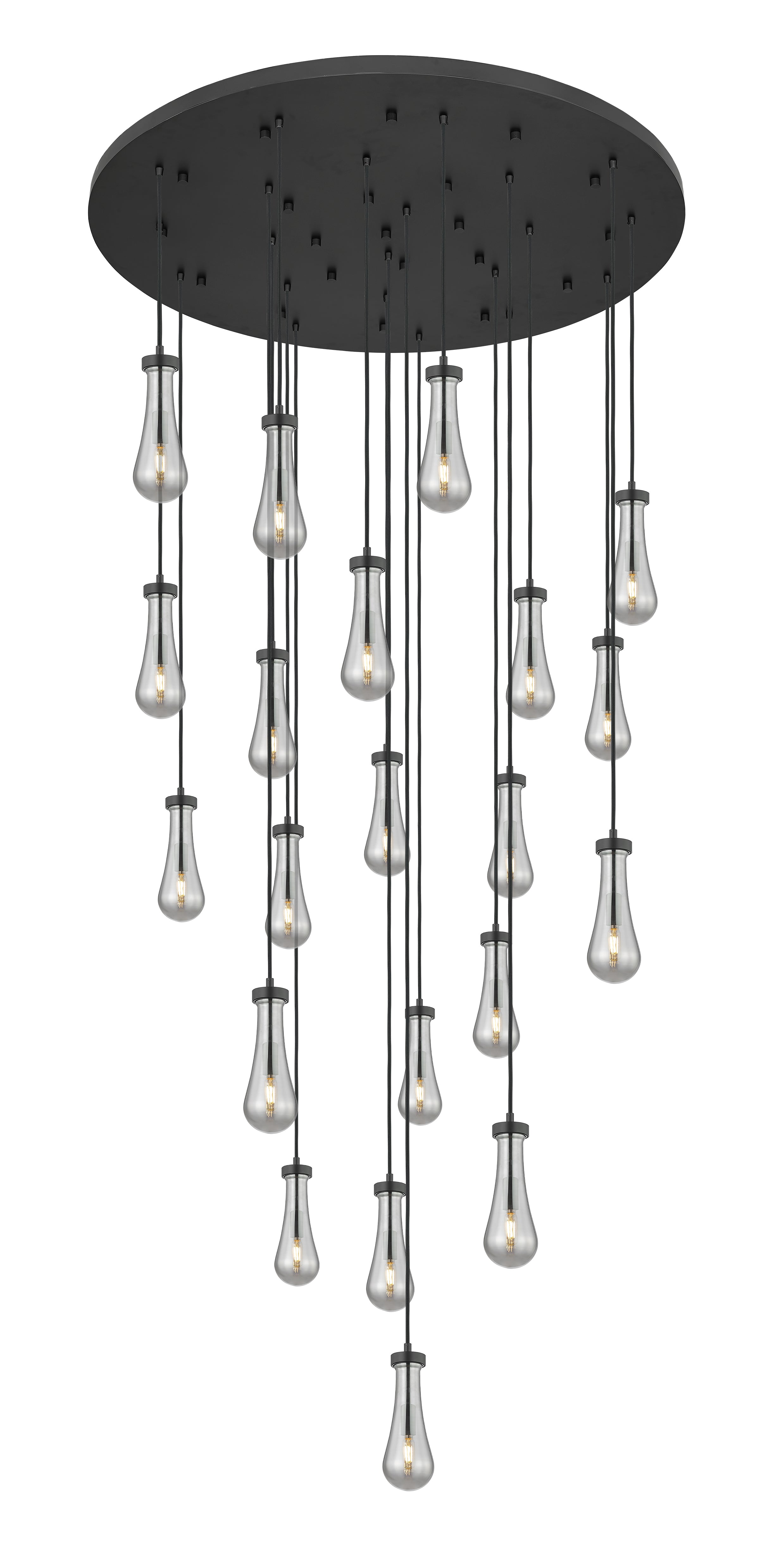 Downtown Urban Multi Pendant Brushed Brass