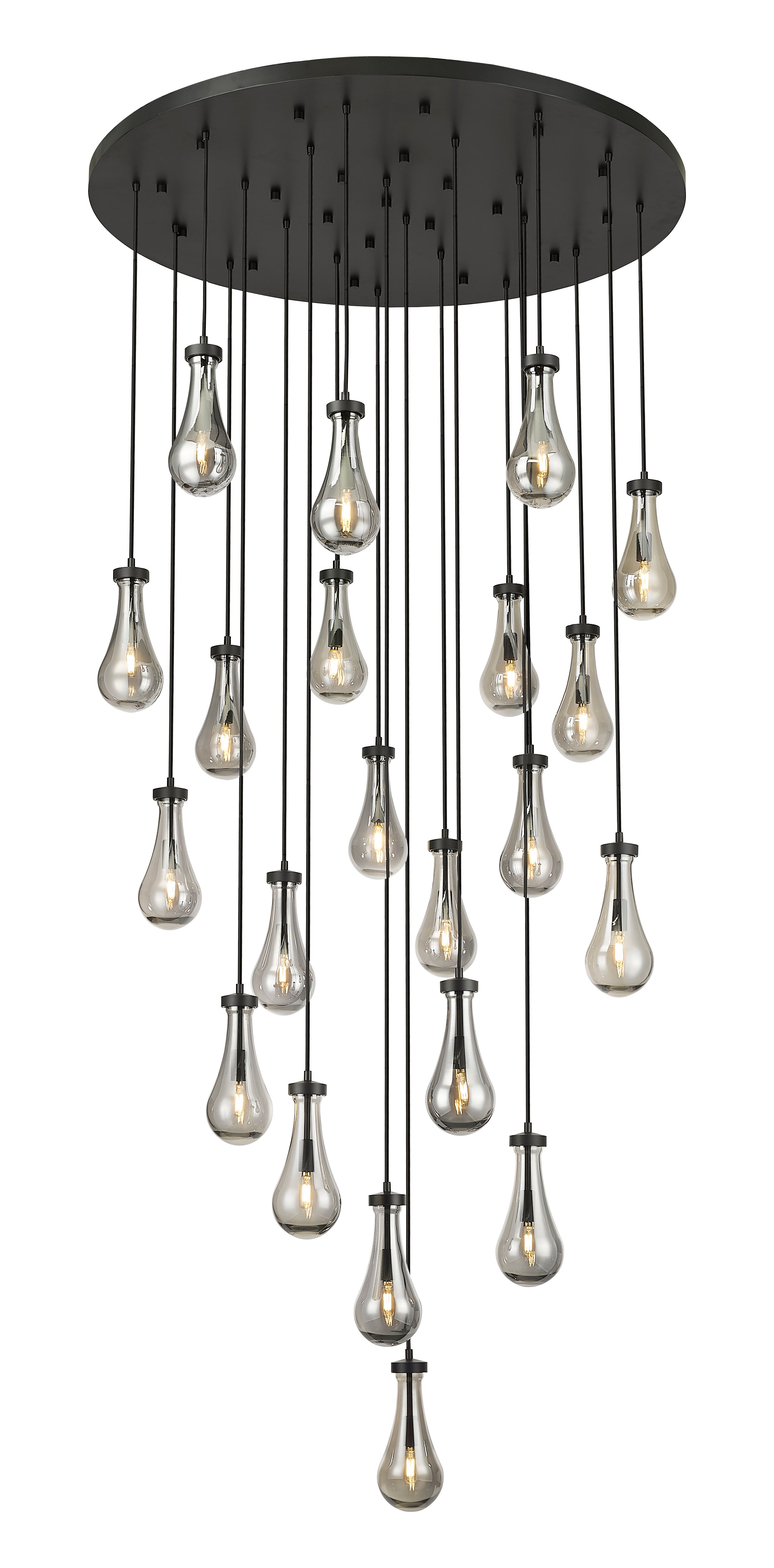 Downtown Urban Multi Pendant Brushed Brass