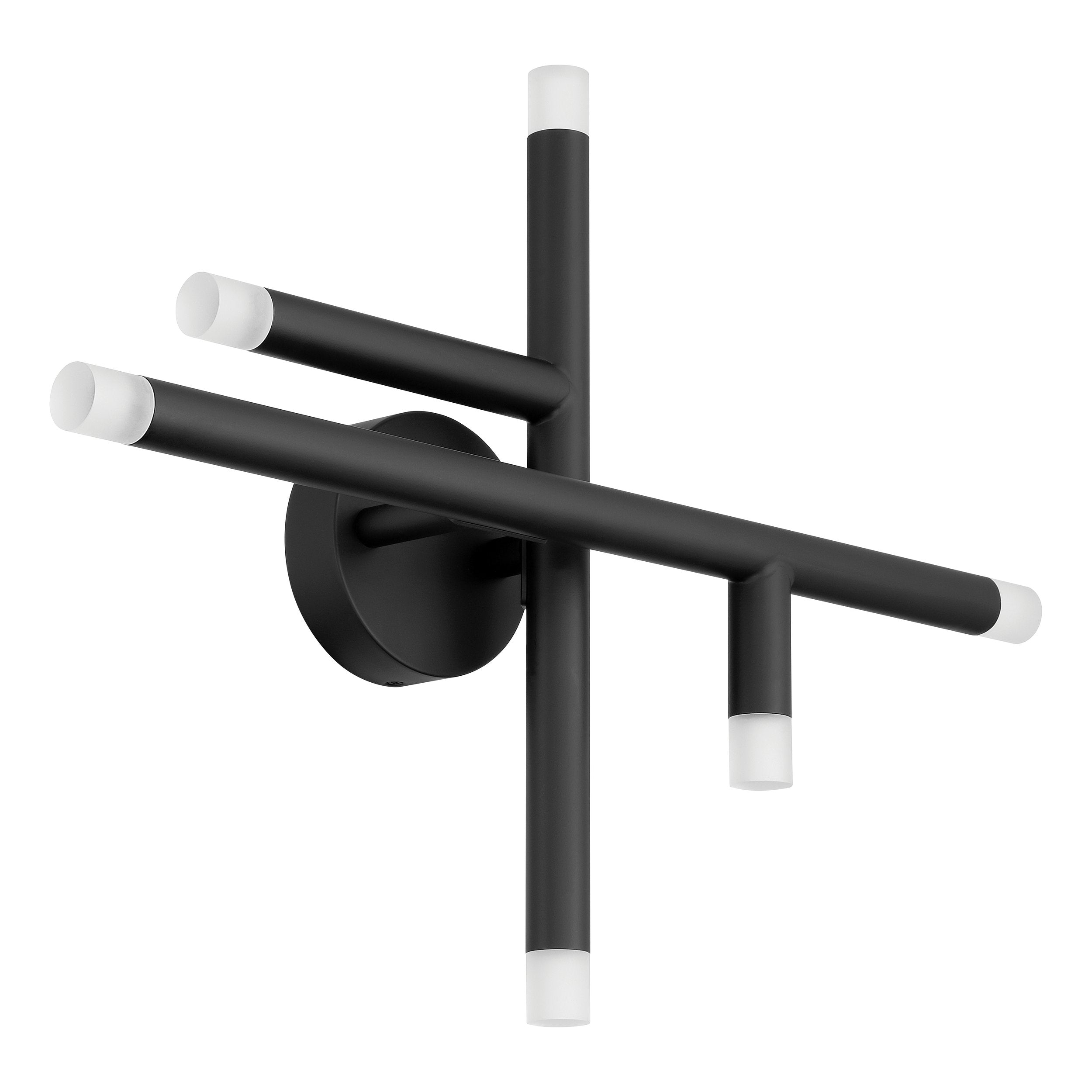 Manhattan 18-inch 6-light Matte Black LED Wall Sconce