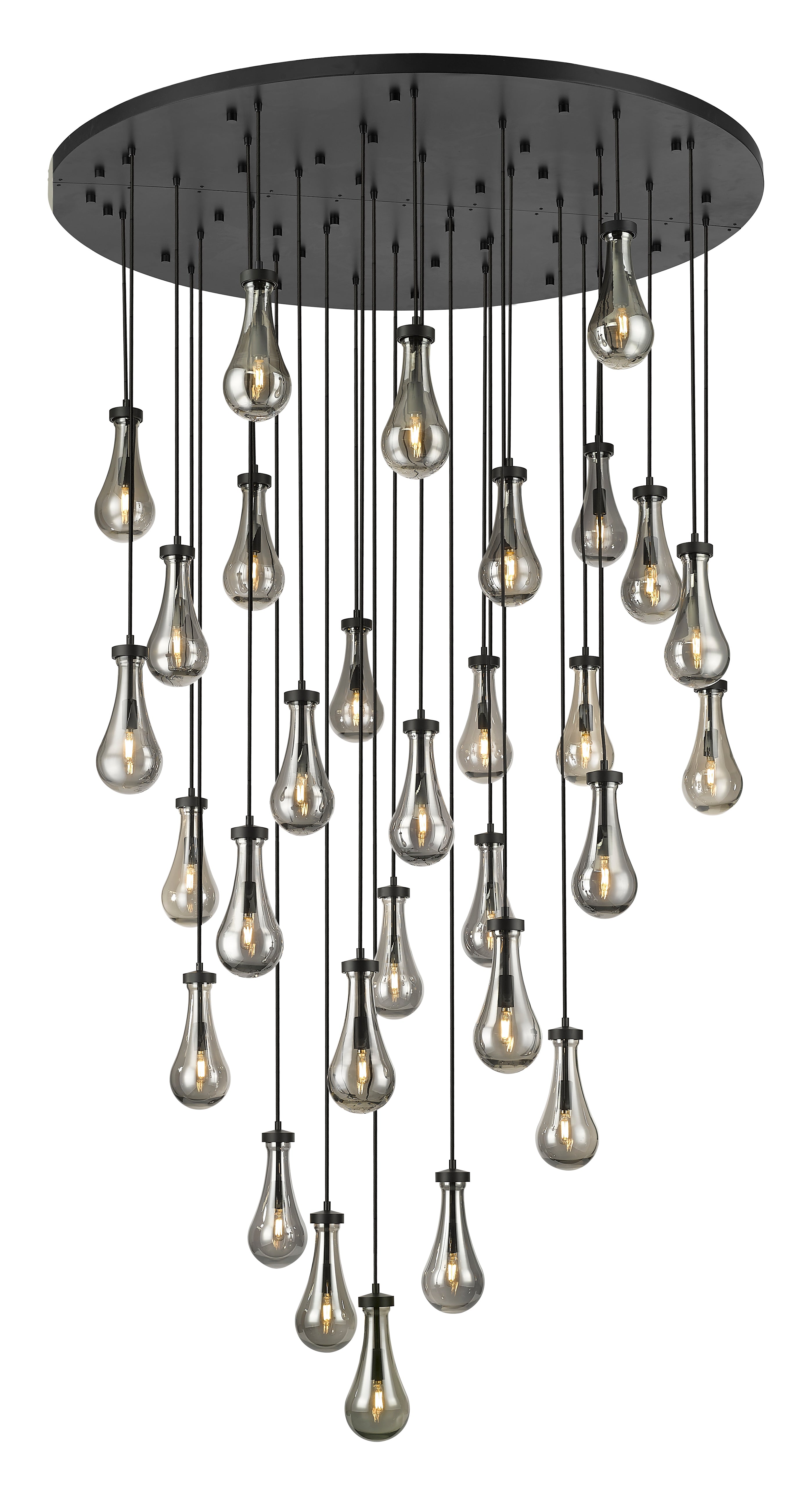 Downtown Urban Multi Pendant Brushed Brass