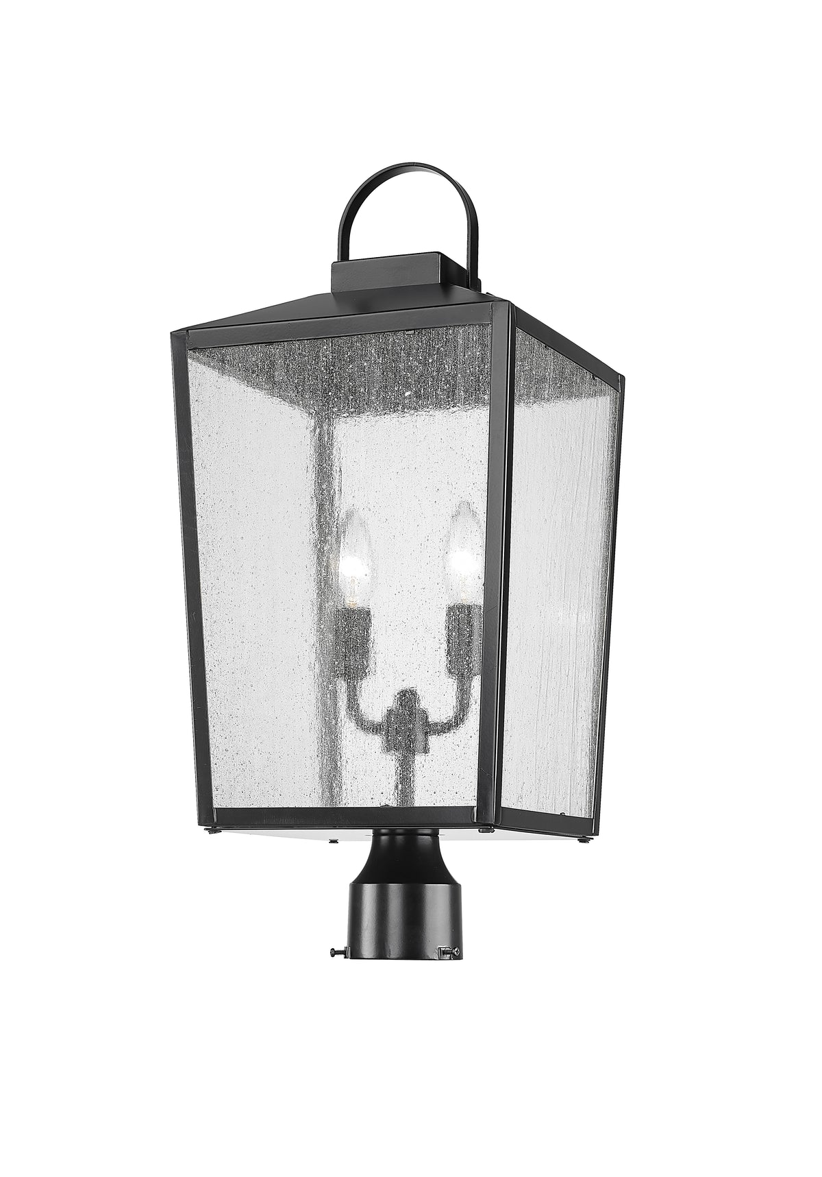 22.75'' Devens Powder Coated Black 2 Light Post Lantern