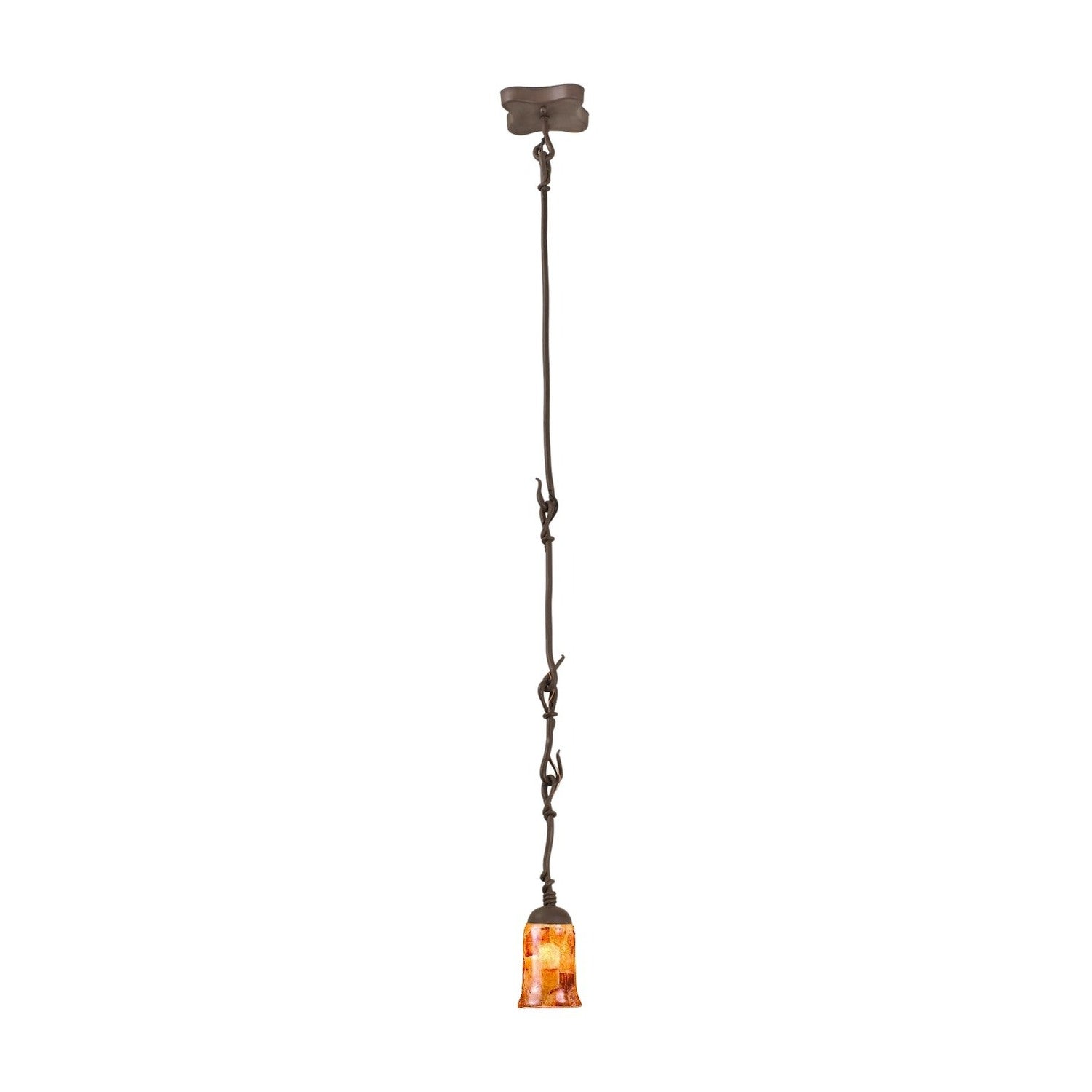 9'' Vine 1 Light Bark Pendant