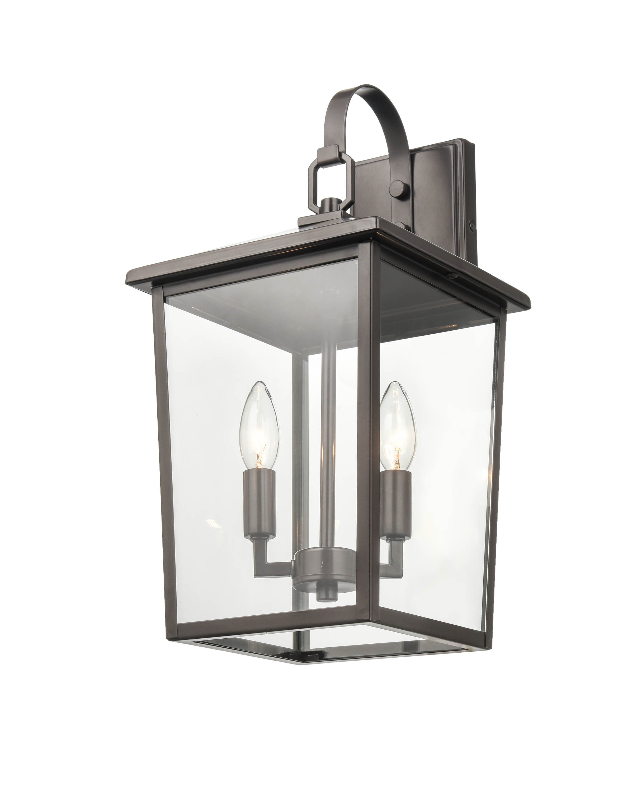 9'' Fetterton Powder Coated Bronze 2 Light Wall Sconce