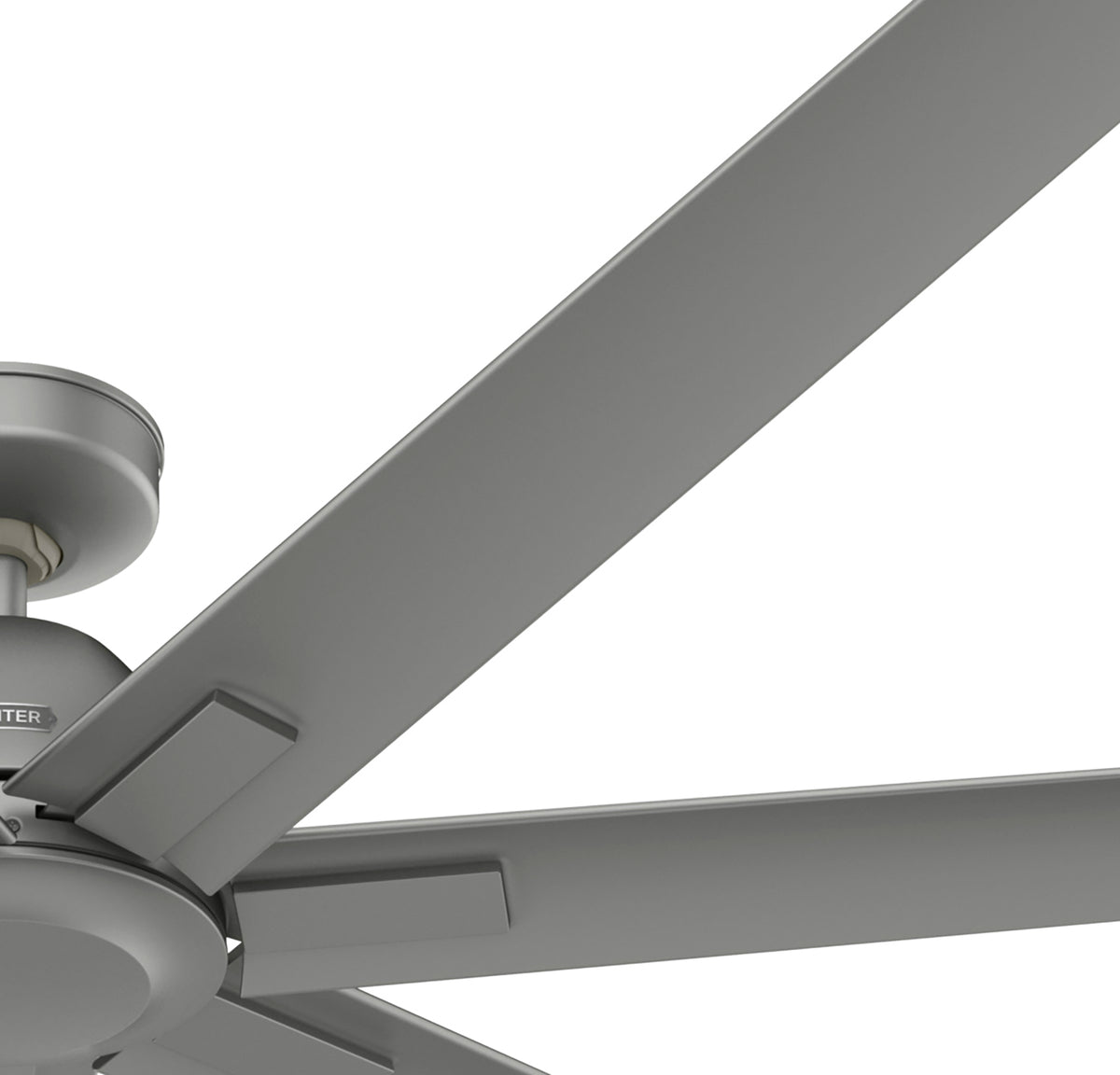 72 inch Downtown ENERGY STAR® Matte Silver Damp Rated Ceiling Fan and Wall Control