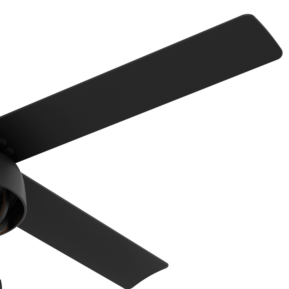 52 inch Spring Mill Matte Black Damp Rated Ceiling Fan with LED Light Kit and Pull Chain